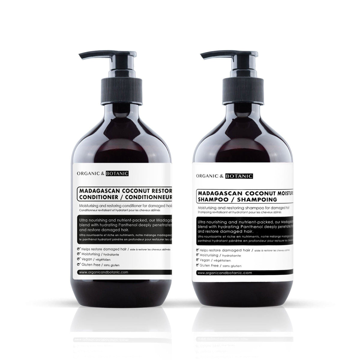 Organic & Botanic Madagascan Coconut Shampoo & Conditioner - skinChemists