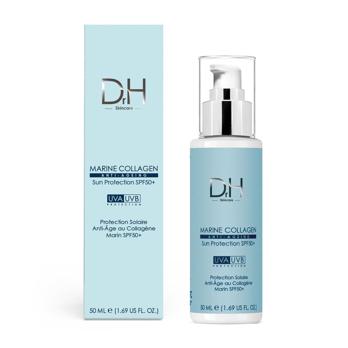 Dr H Anti-Aging Marine Collagen Sun Protection SPF 50 50ml - skinChemists