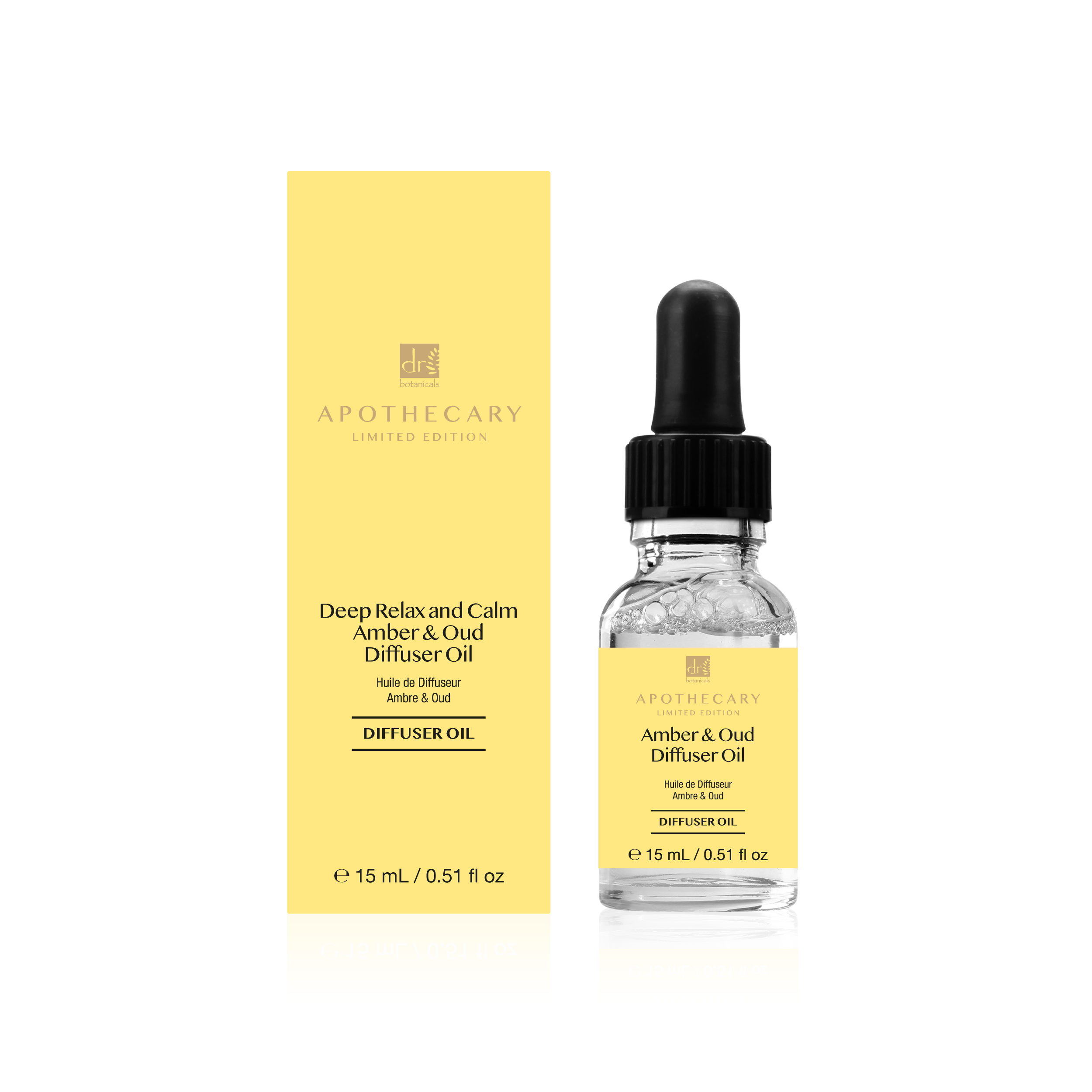Tiefenentspannendes und beruhigendes Amber- und Oud-Diffusoröl 15 ml