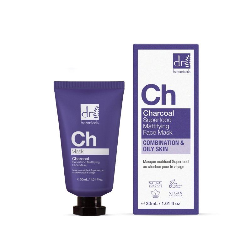 Anti-Aging-Gesichtsmasken-Duo mit Aktivkohle und Superfood