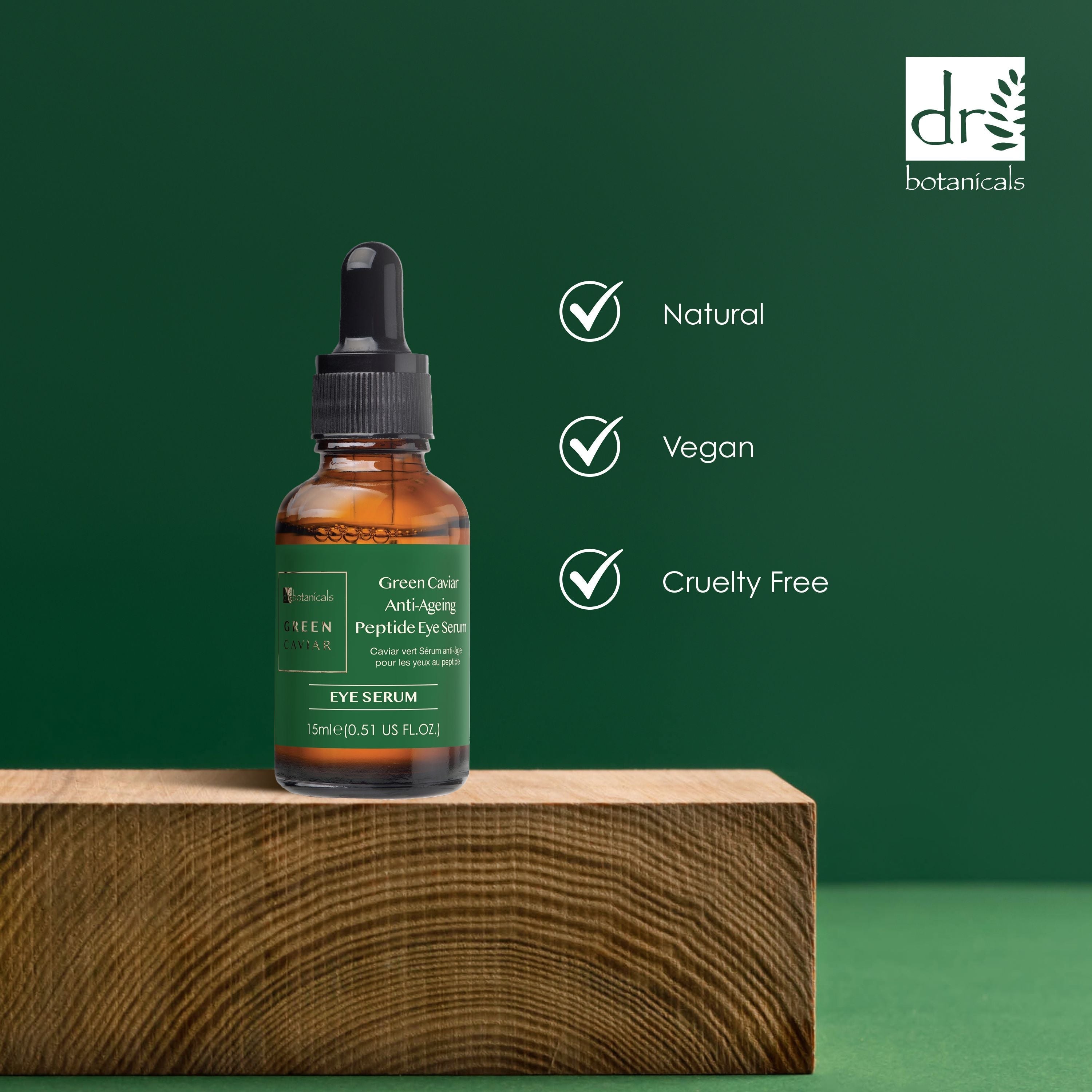 Grünes Kaviar Anti-Aging-Peptid-Augenserum 15 ml Doppel-Sparpackung