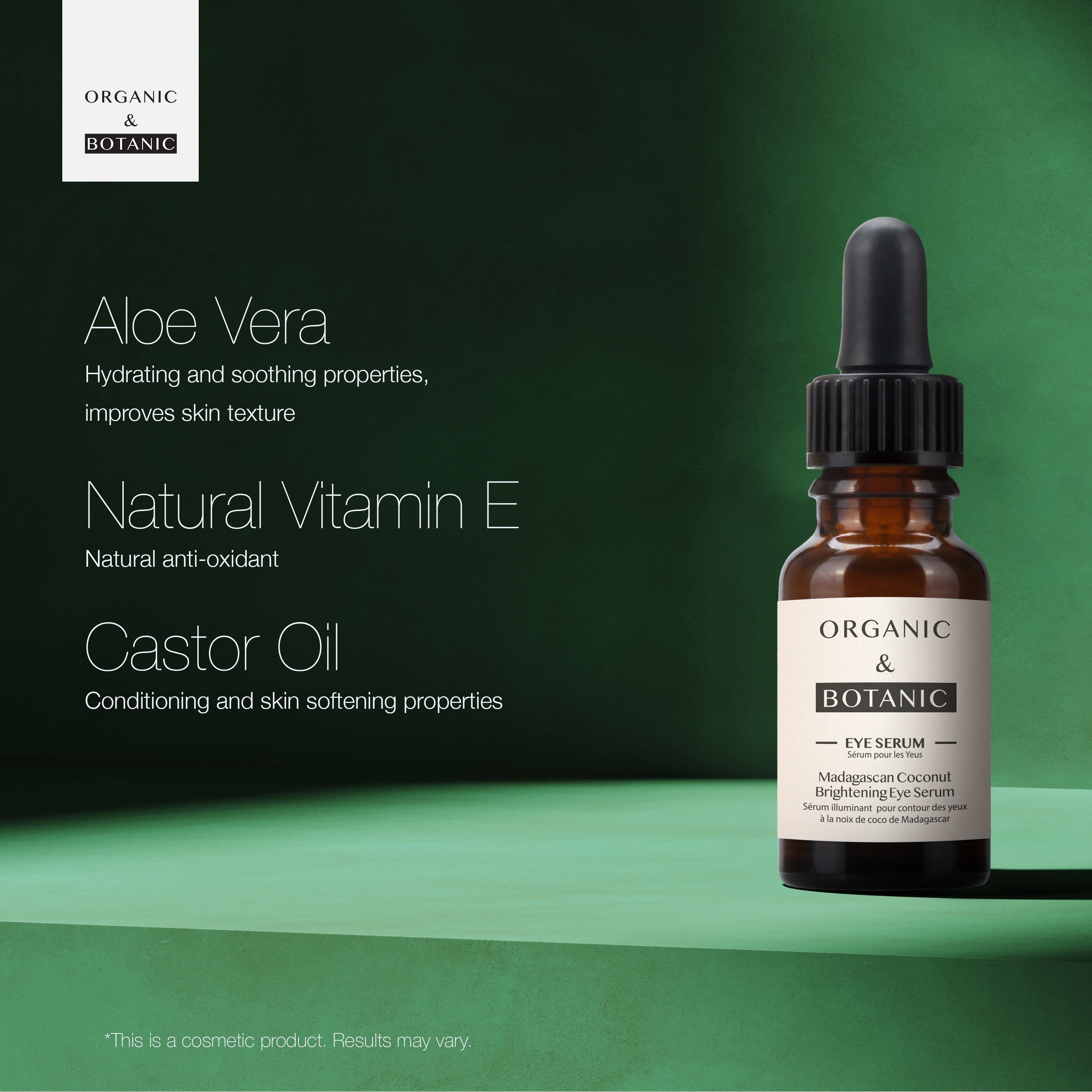 Sérum contour des yeux à la noix de coco de Madagascar 15 ml