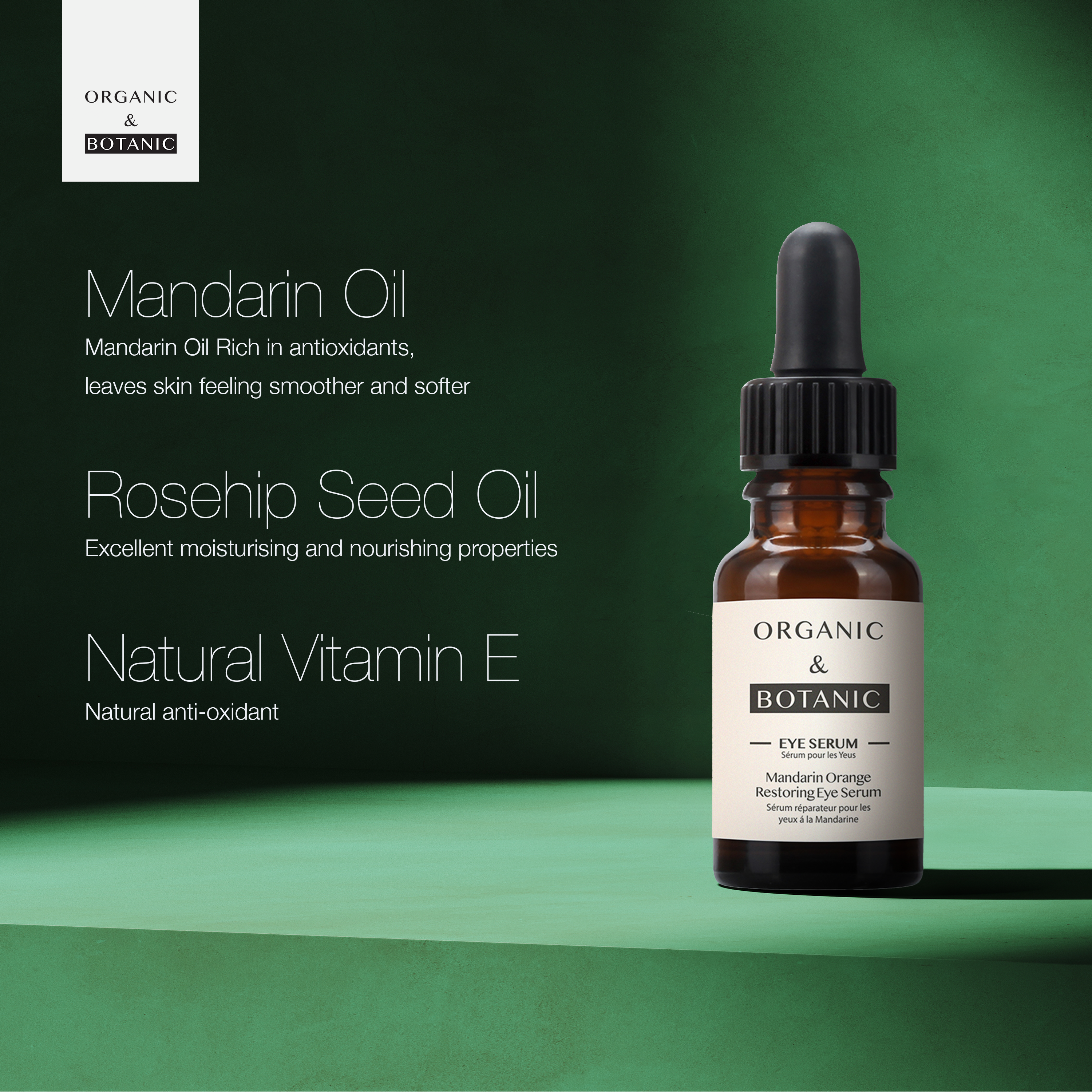 Regenerierendes Augenserum mit Mandarine, 15 ml