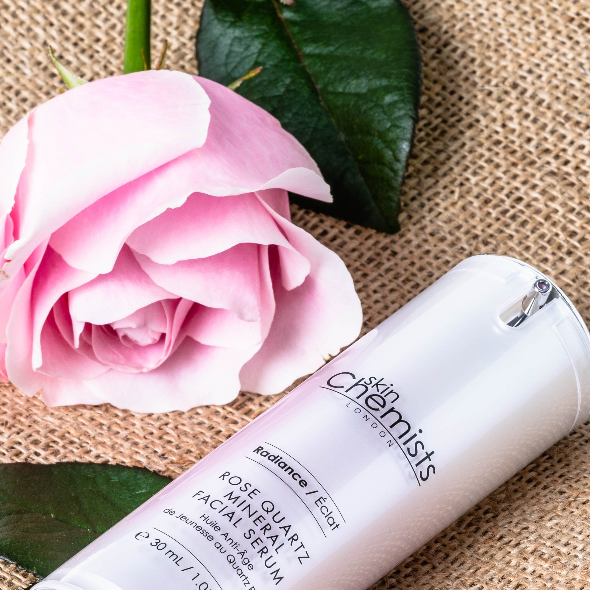 Rosenquarz-Mineralserum fürs Gesicht, 30 ml, Doppelpackung