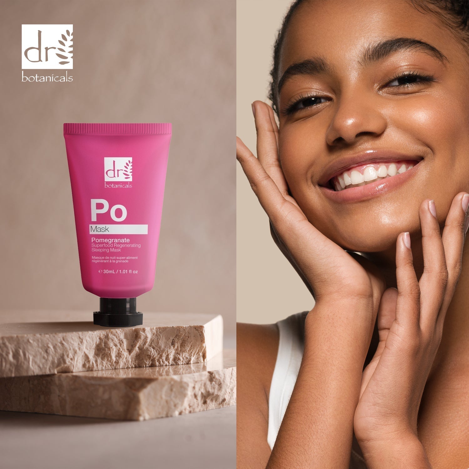 Masque de nuit régénérant anti-âge à la grenade (30 ml)