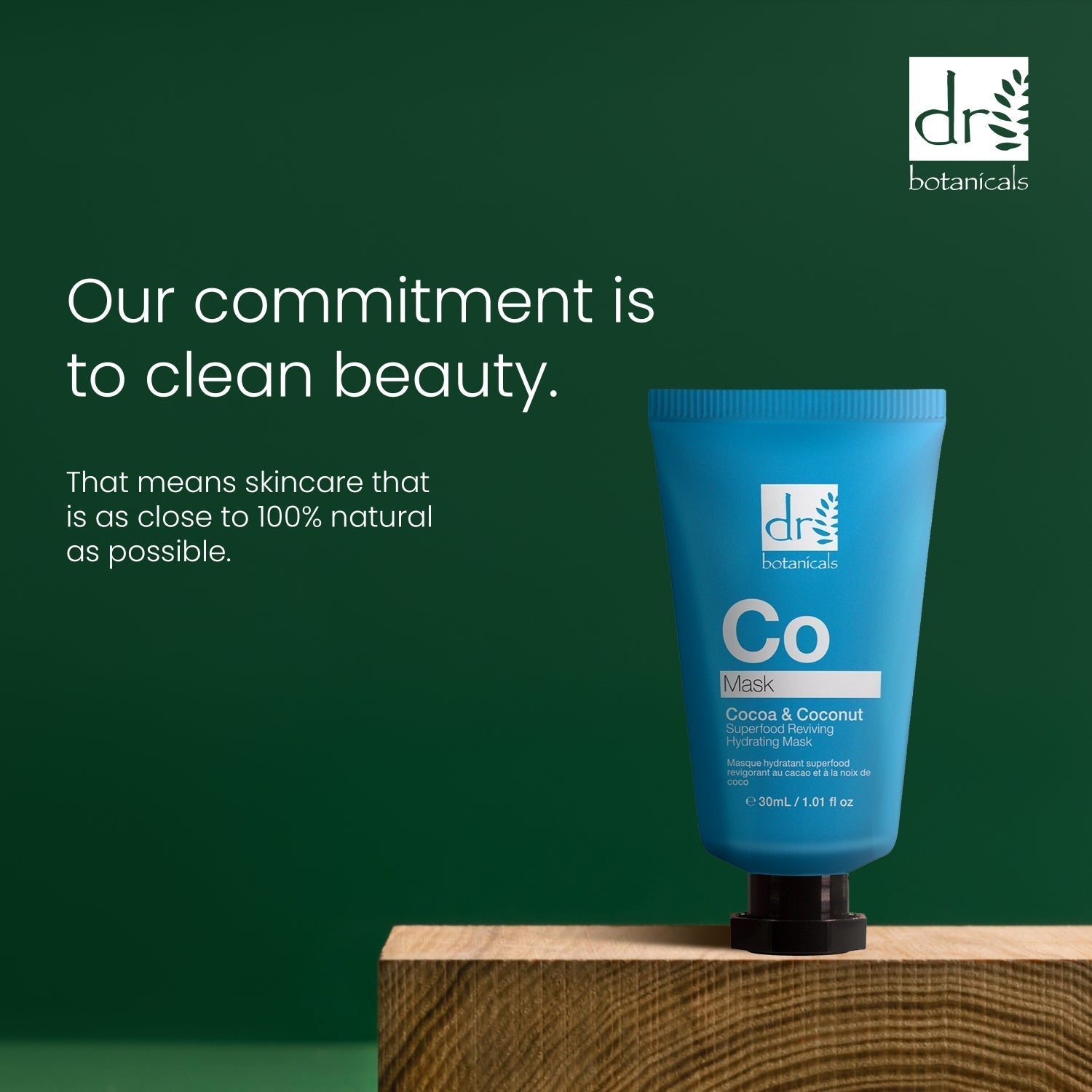 Kakao- & Kokosnuss-Superfood-Revitalisierende Feuchtigkeitsmaske 30 ml