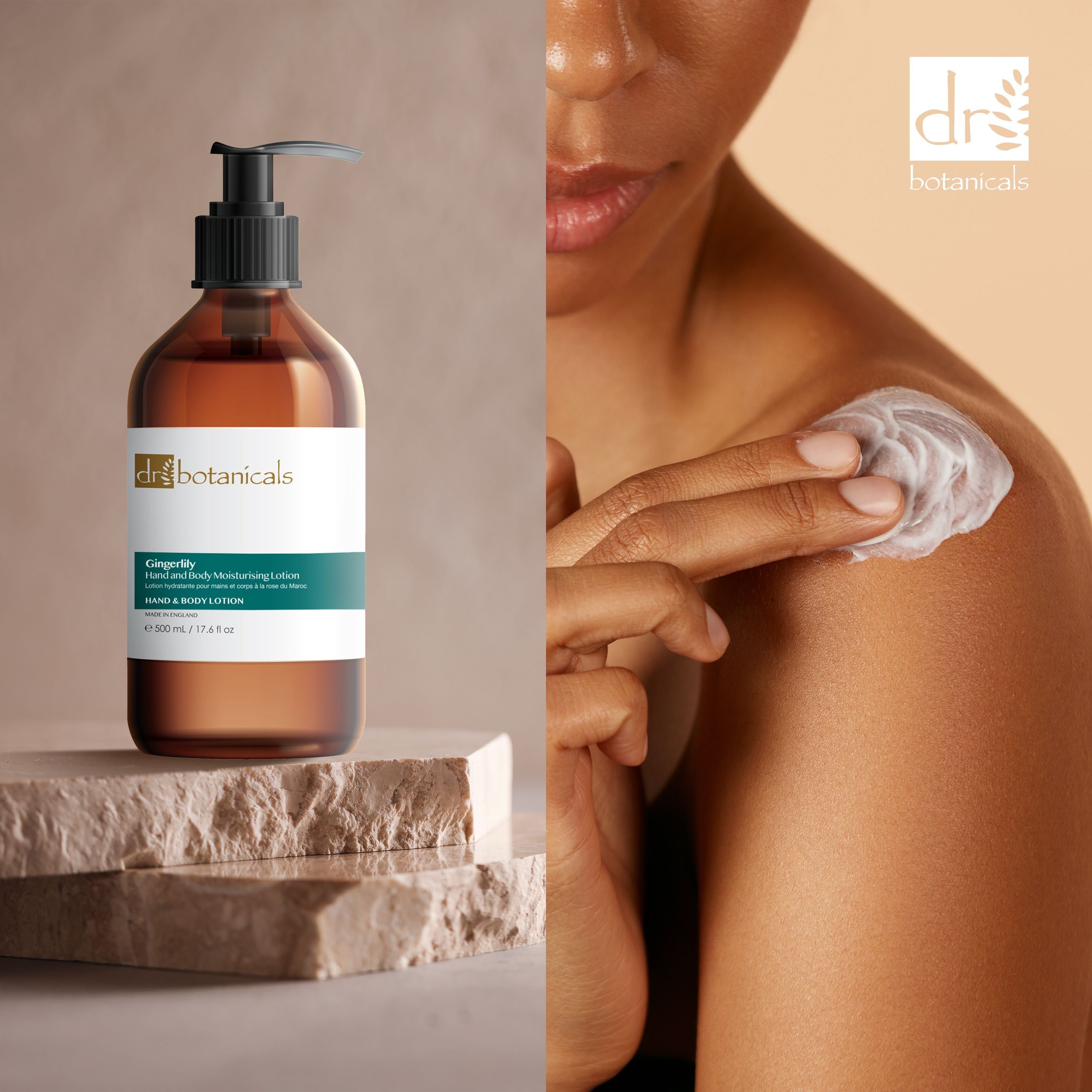 Lotion hydratante pour les mains et le corps Gingerlily 500 ml