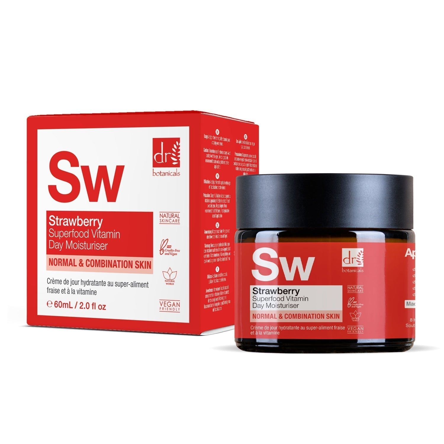 Hochwertige Tagescreme mit Erdbeer-Vitamin C, 60 ml