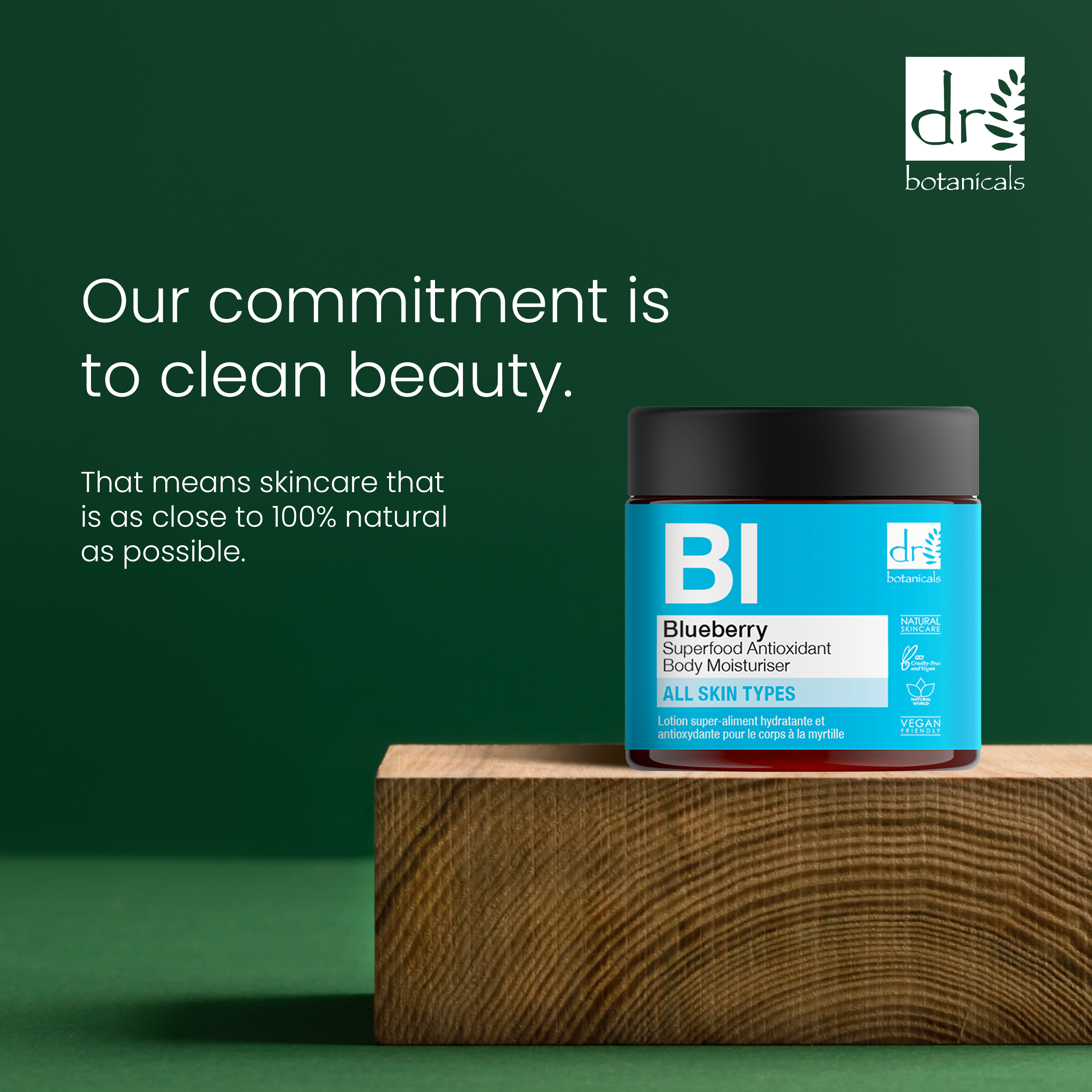 Hochwertige, antioxidative Körperlotion mit Blaubeeren-Superfood, 60 ml