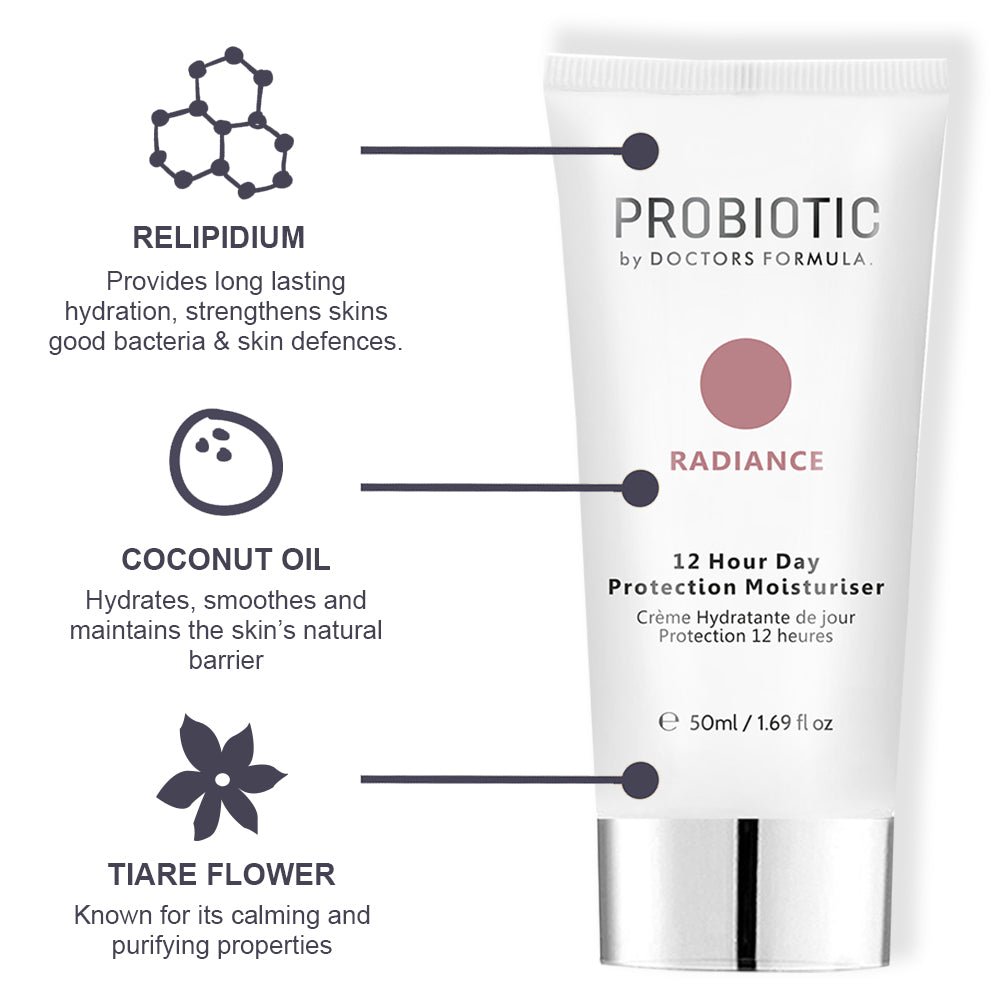 Probiotics Radiance 12-Stunden-Tagesschutz-Feuchtigkeitscreme 50 ml