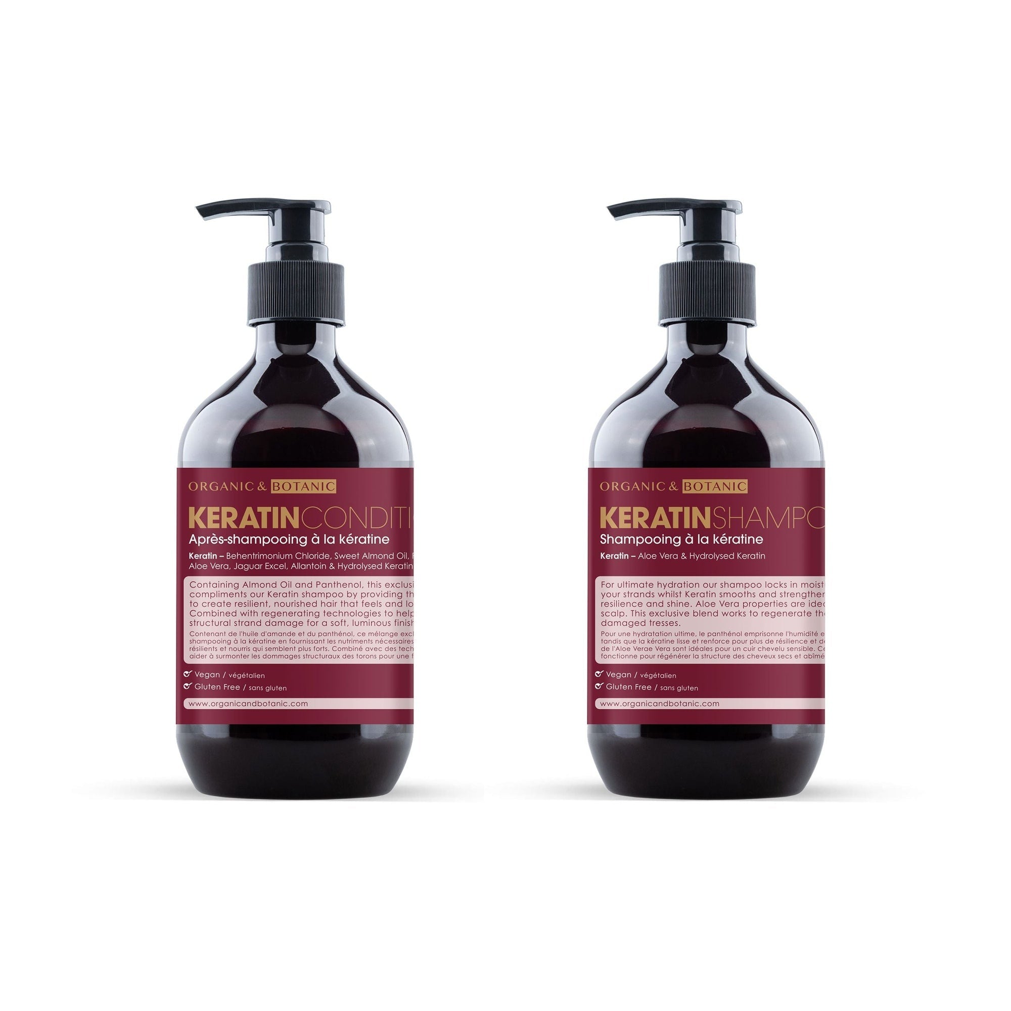 Keratin Shampoo + Conditioner Set