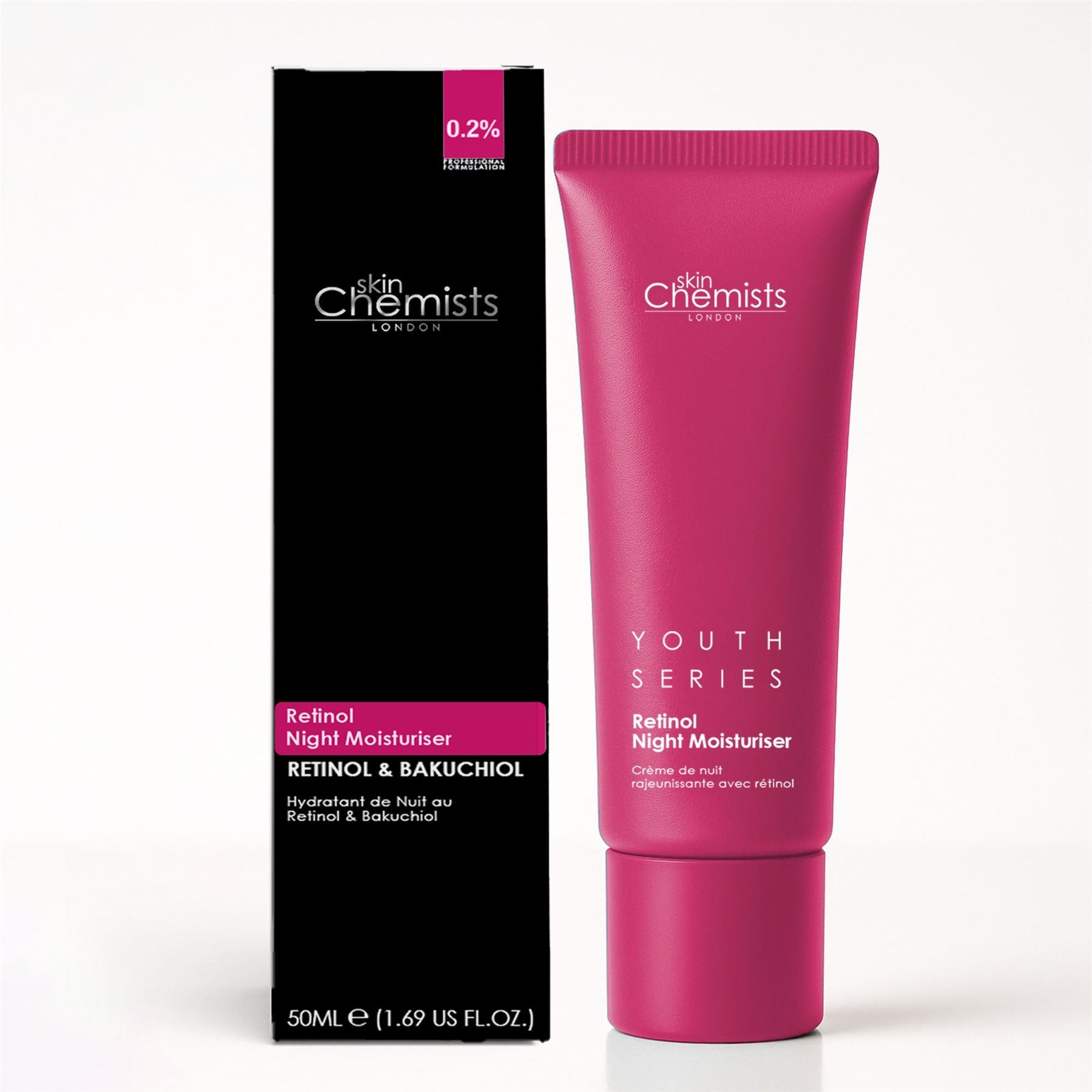 skinChemists Retinol Bakuchiol Nachtcreme Anti-Aging 50ml