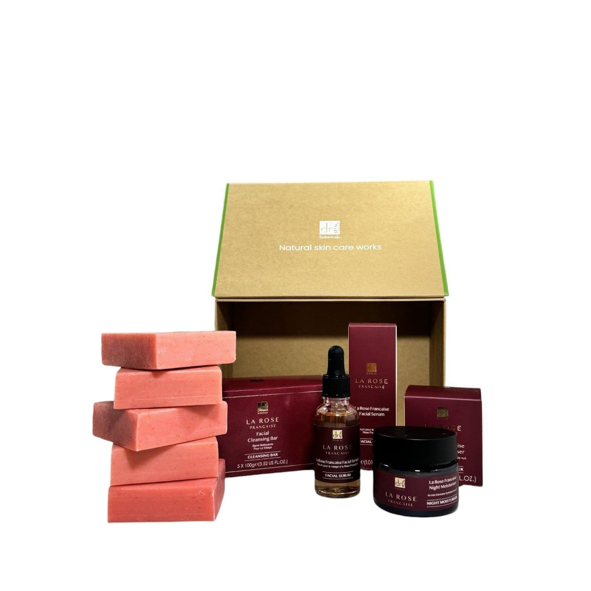 Dr Botanicals Anti-Ageing La Rose Francaise Evening Skincare Christmas Gift Set - skinChemists