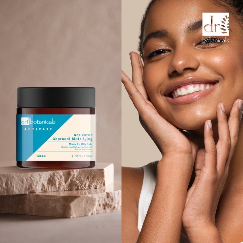 Mattierende Aktivkohlemaske für fettige Haut, 60 ml