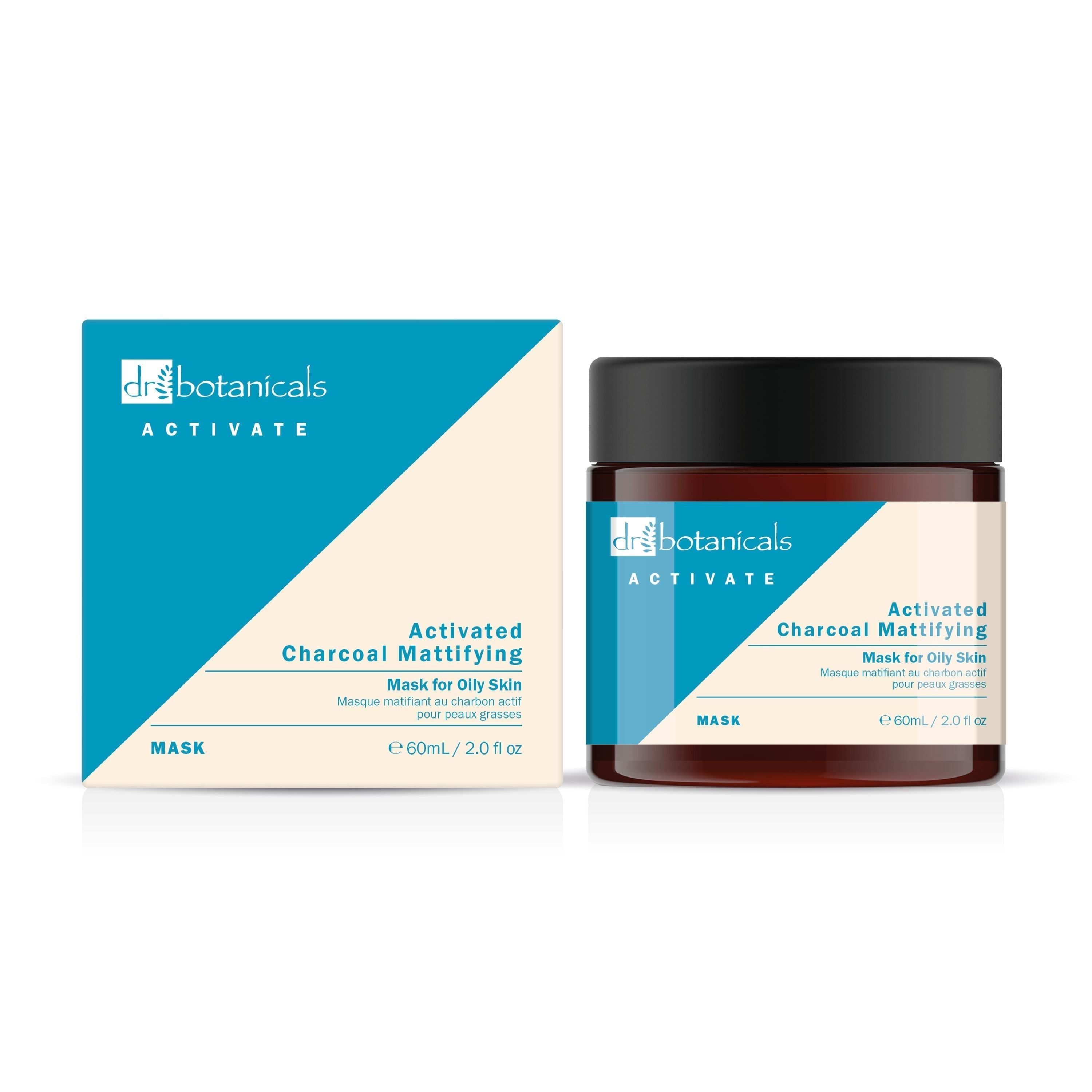 Masque matifiant au charbon actif pour peaux grasses 60 ml - Lot de 2 à prix avantageux