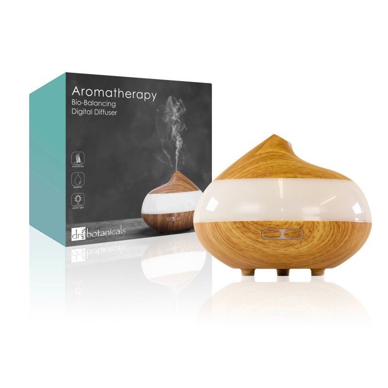 Wooden Aroma Diffuser + Oils Kit: English Pear, Bergamot & Rose, Nectarine & Honey - skinChemists