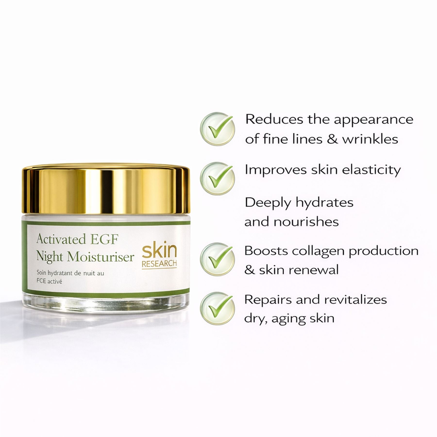 Anti-Ageing Activated EGF Night Moisturiser 50ml