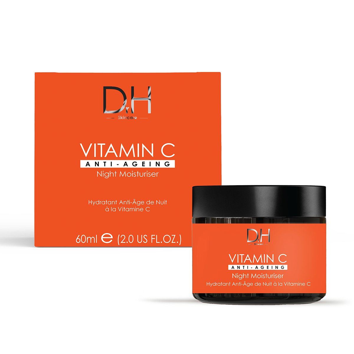 Anti-Aging Vitamin C Gesichtsserum 30 ml + Vitamin C Anti-Aging Nachtcreme 60 ml