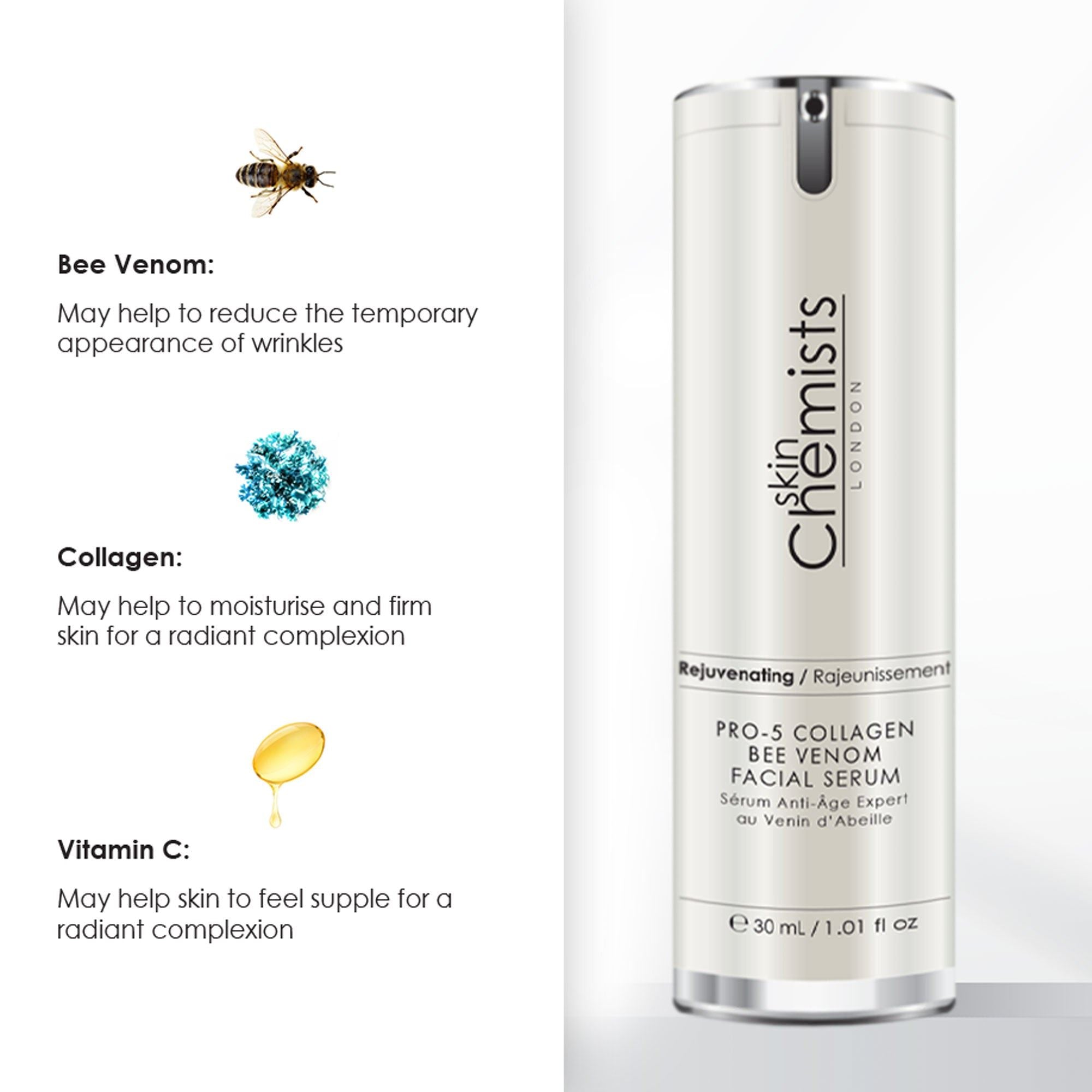 Anti-Aging Pro-5 Collagen Bienengift Gesichtsserum 30 ml