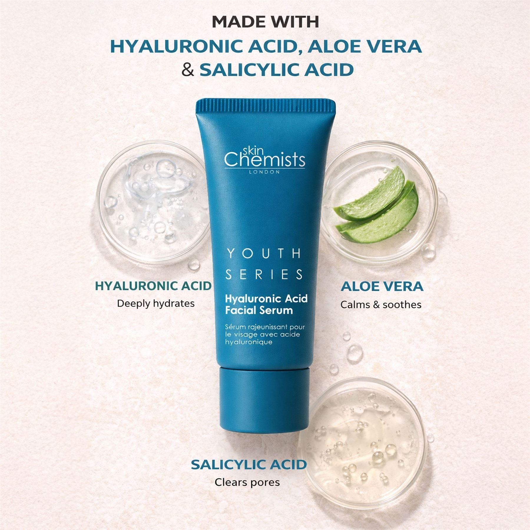 skinChemists Hyaluronsäure-Gesichtsserum 30 ml
