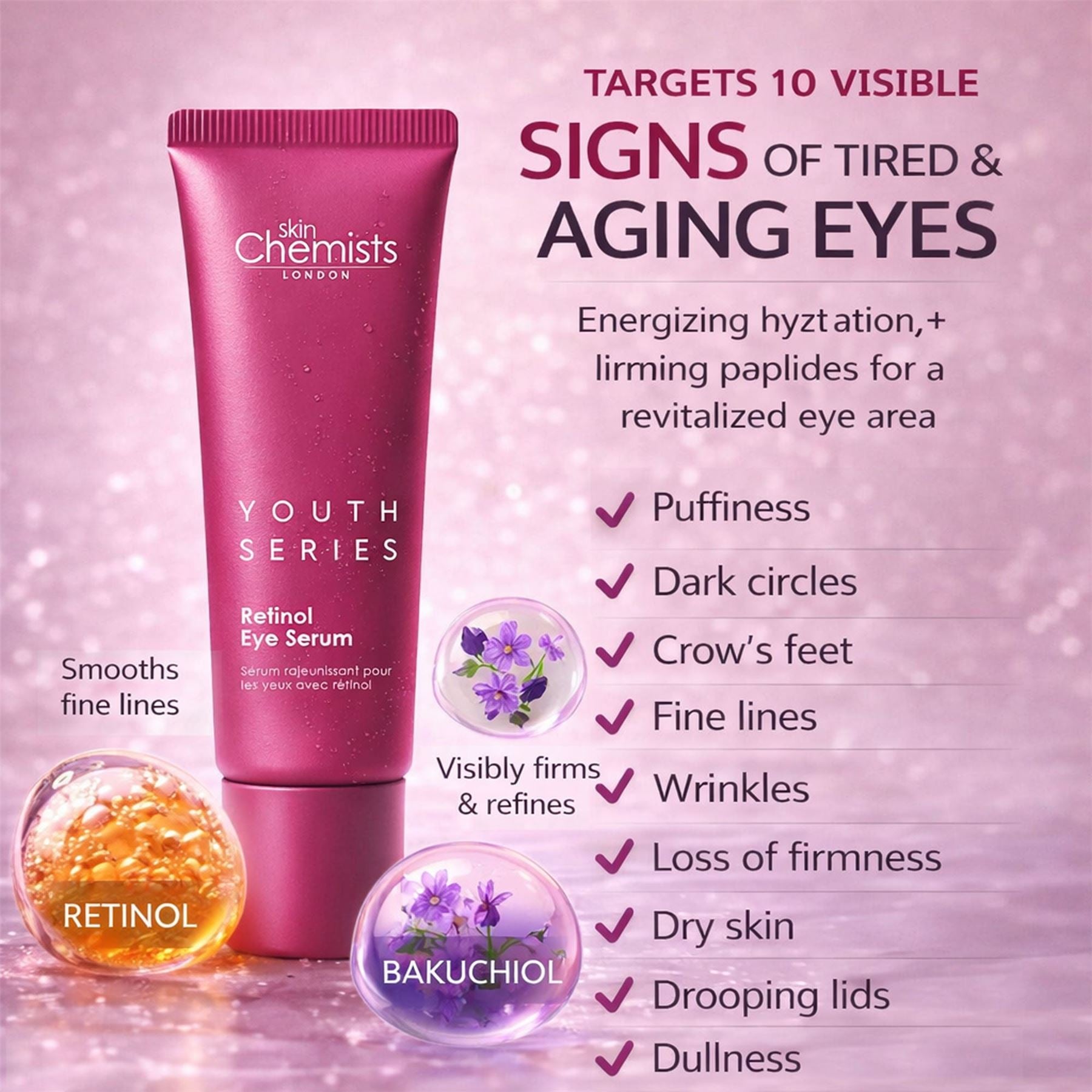 Youth Series Retinol &amp; Bakuchiol Augenserum 15 ml