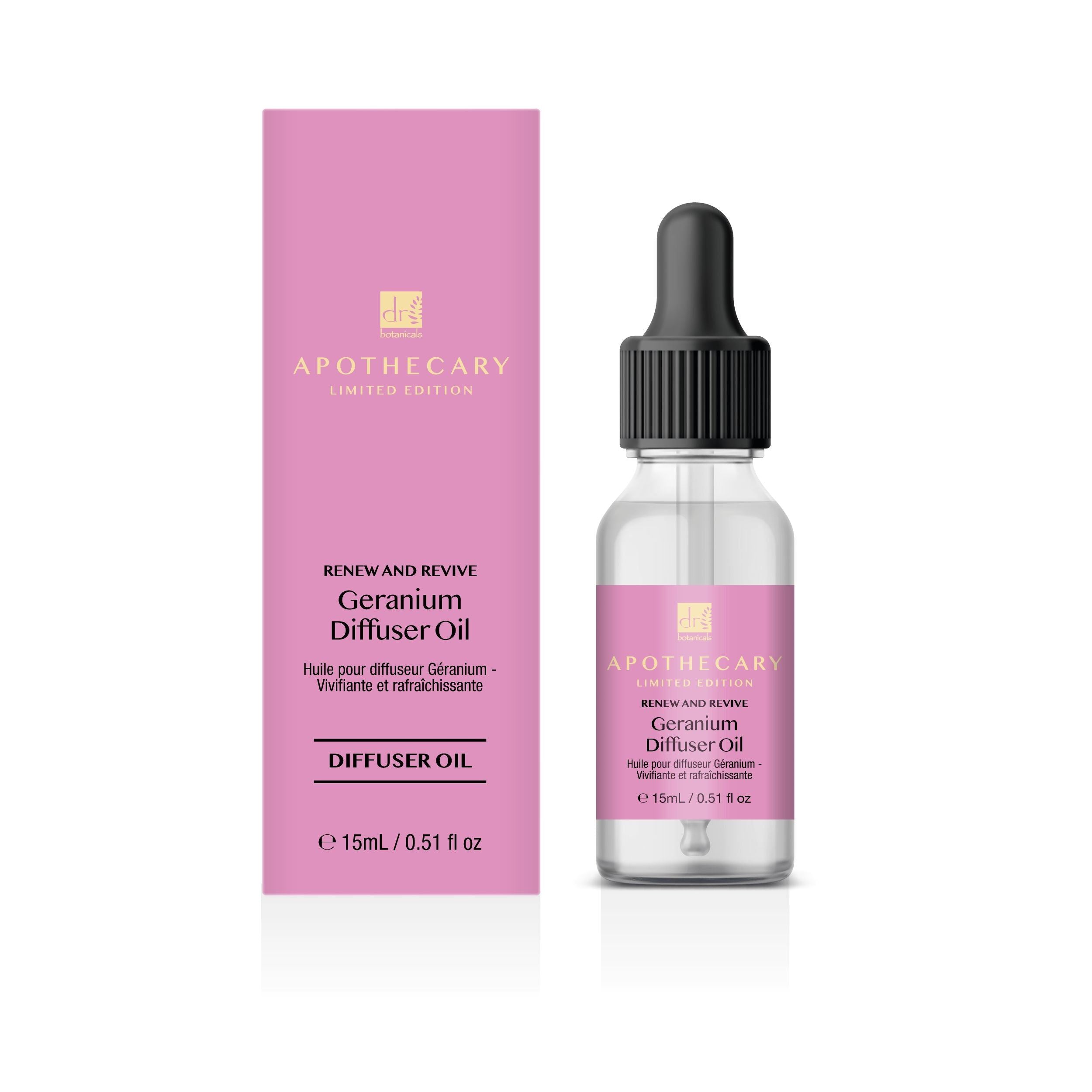 Huile pour diffuseur de géranium Renew &amp; Revive 15 ml - Pack économique de 2