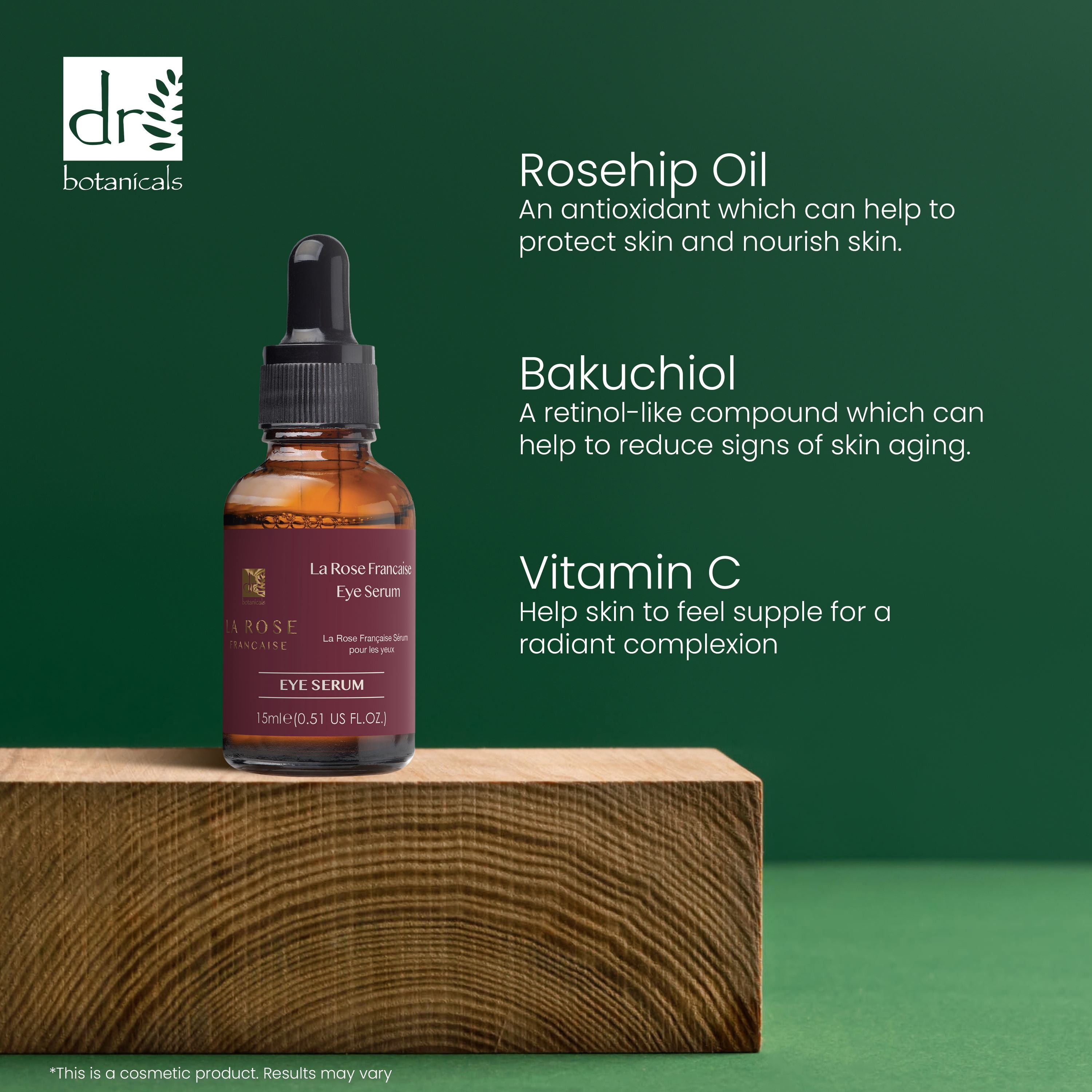 Anti-Aging La Rose Française Duo Feuchtigkeitscreme &amp; Augenserum-Set