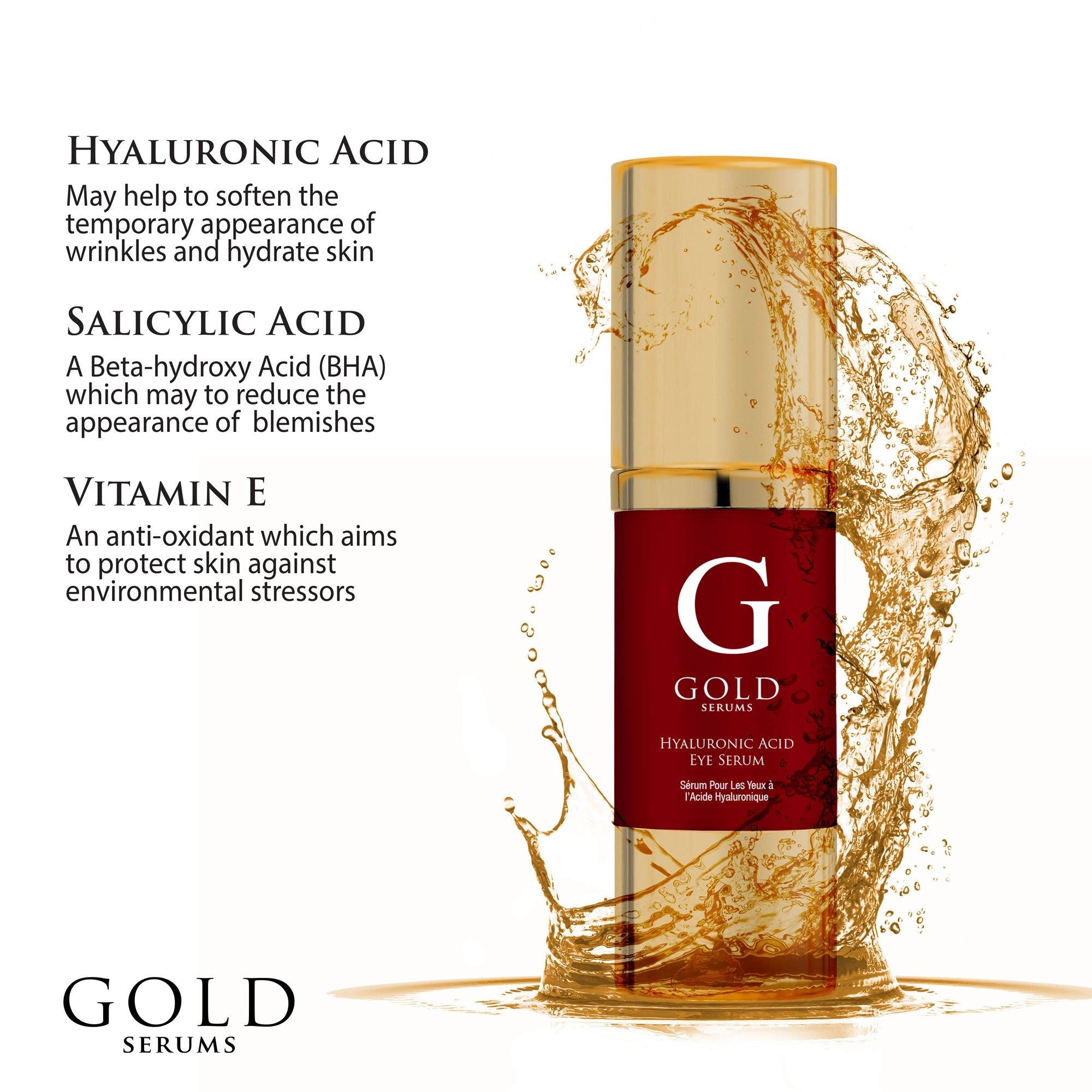 Anti-Aging-Augenserum mit Hyaluronsäure, 15 ml