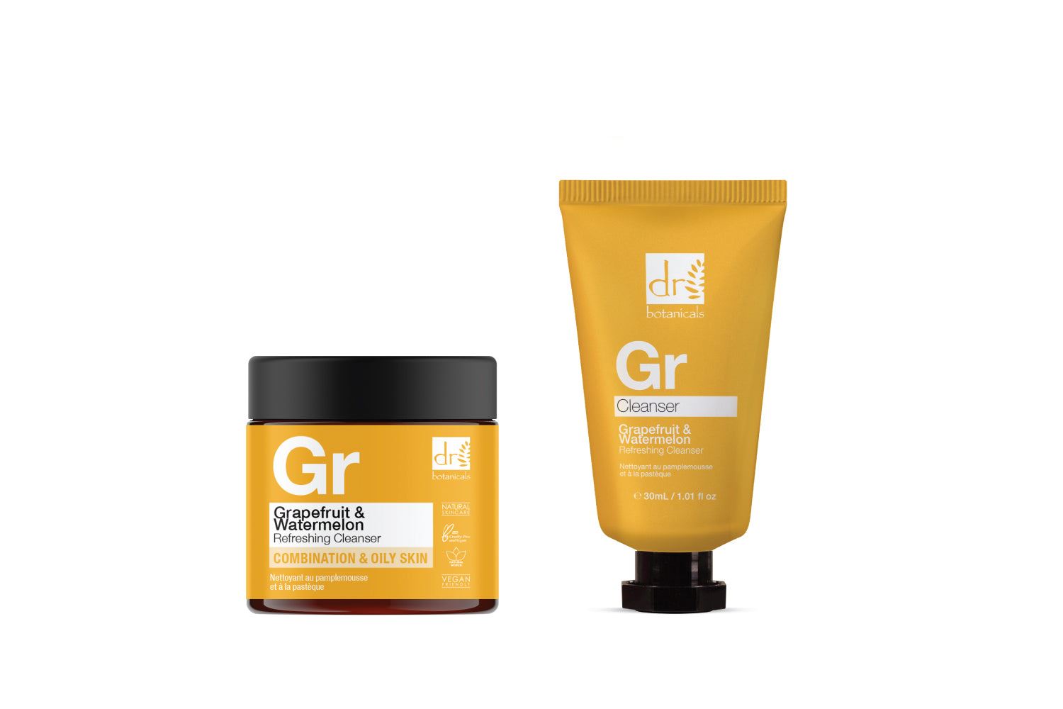 Erfrischendes Reinigungsduo aus Grapefruit und Wassermelone