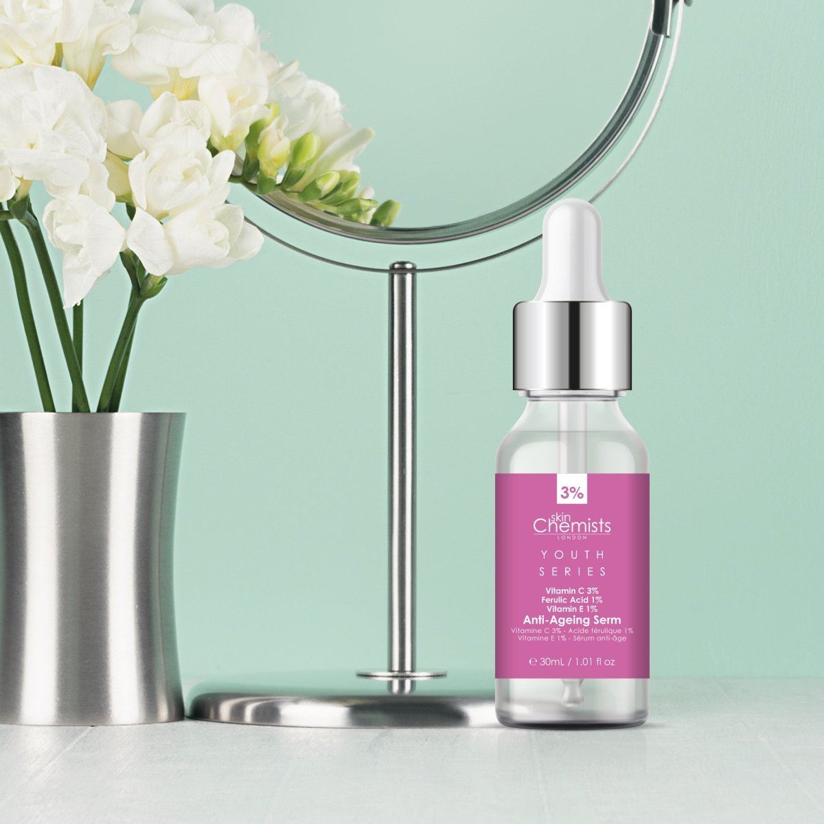 Youth Series Anti-Ageing Serum Vitamin C 3%, Ferulic Acid 1%, Vitamin E 1% 30ml