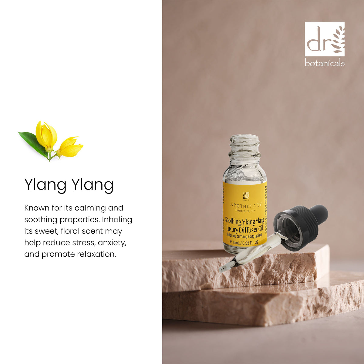 Dr Botanicals Premium 5 In 1 Aromatherapy Captivating Rose + Soothing Ylang Ylang Diffuser Kit - skinChemists