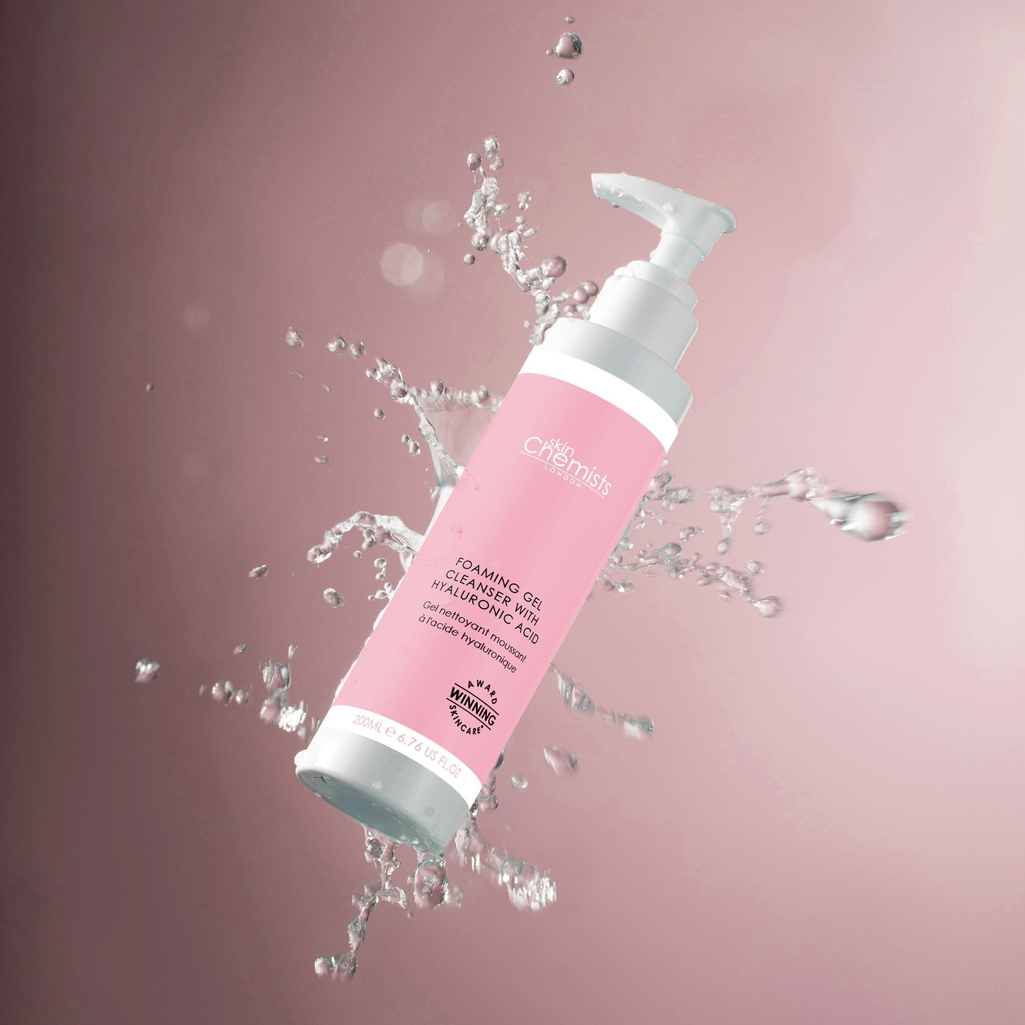 Schäumendes Gel-Reinigungsgel mit Hyaluronsäure, 200 ml