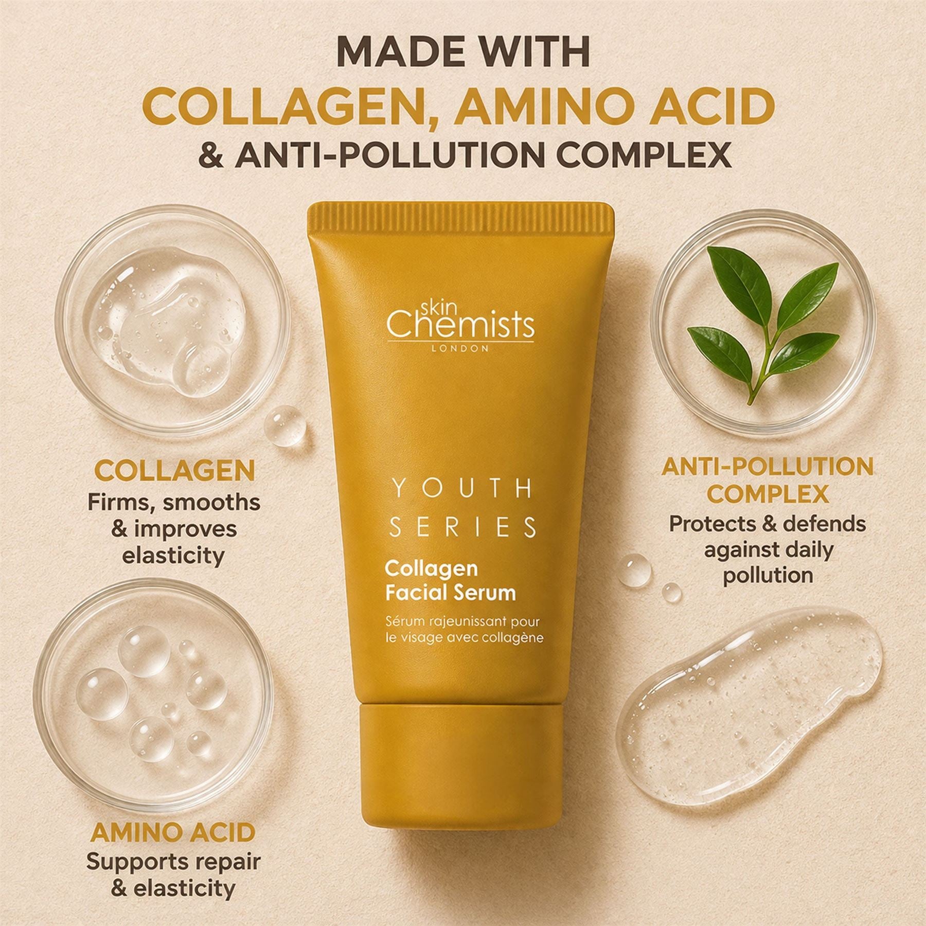 Youth Series 2% Collagen Facial Serum 30ml