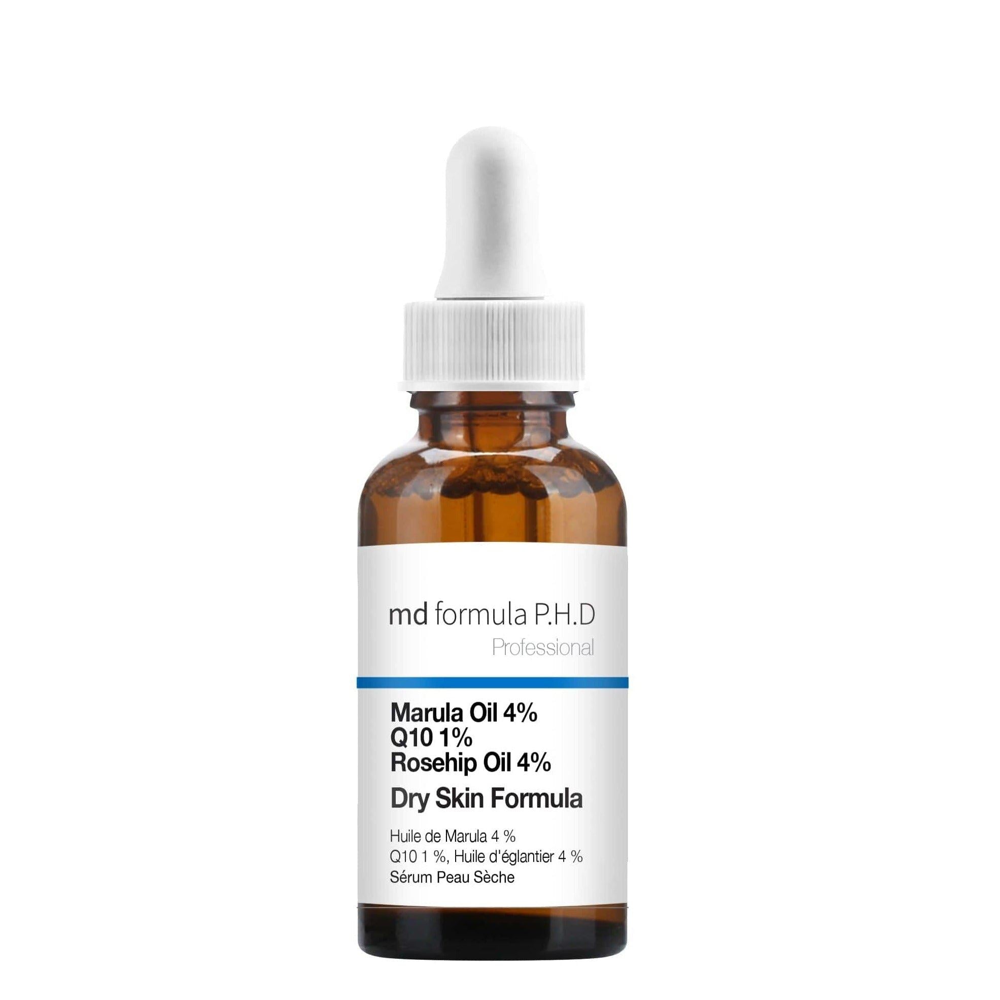 Sérum pour peaux sèches à l'huile de marula 4 %, Q10 1 %, huile de rose musquée 4 % - Lot de 2 (30 ml) - Offre économique