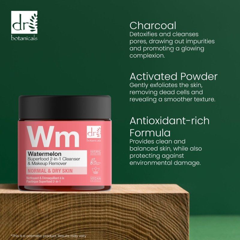 Wassermelonen-Superfood 2-in-1 Reinigungs- und Make-up-Entferner 60 ml