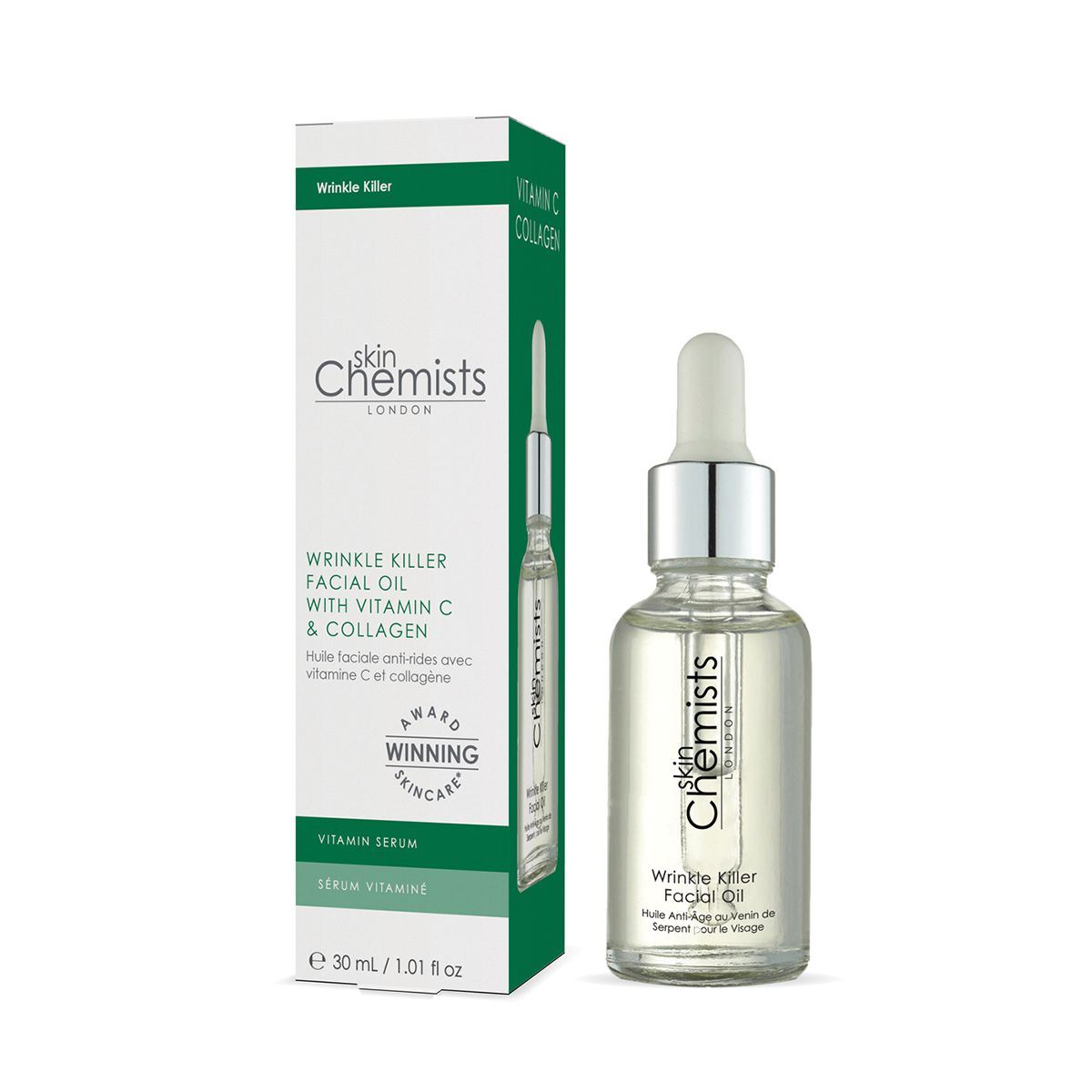 Faltenbekämpfendes Gesichtsöl 30 ml Doppelpack