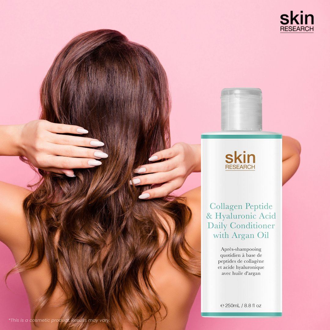 Après-shampoing quotidien au collagène, peptides et acide hyaluronique, enrichi en huile d'argan 250 ml