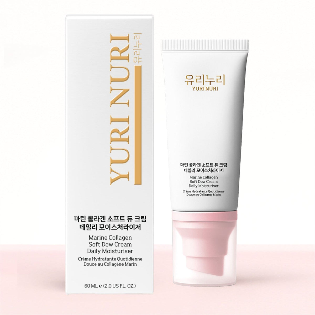 Yuri Nuri 유리누리 Feuchtigkeitscreme mit Meereskollagen für die Hautbarriere und Anti-Aging 60ml