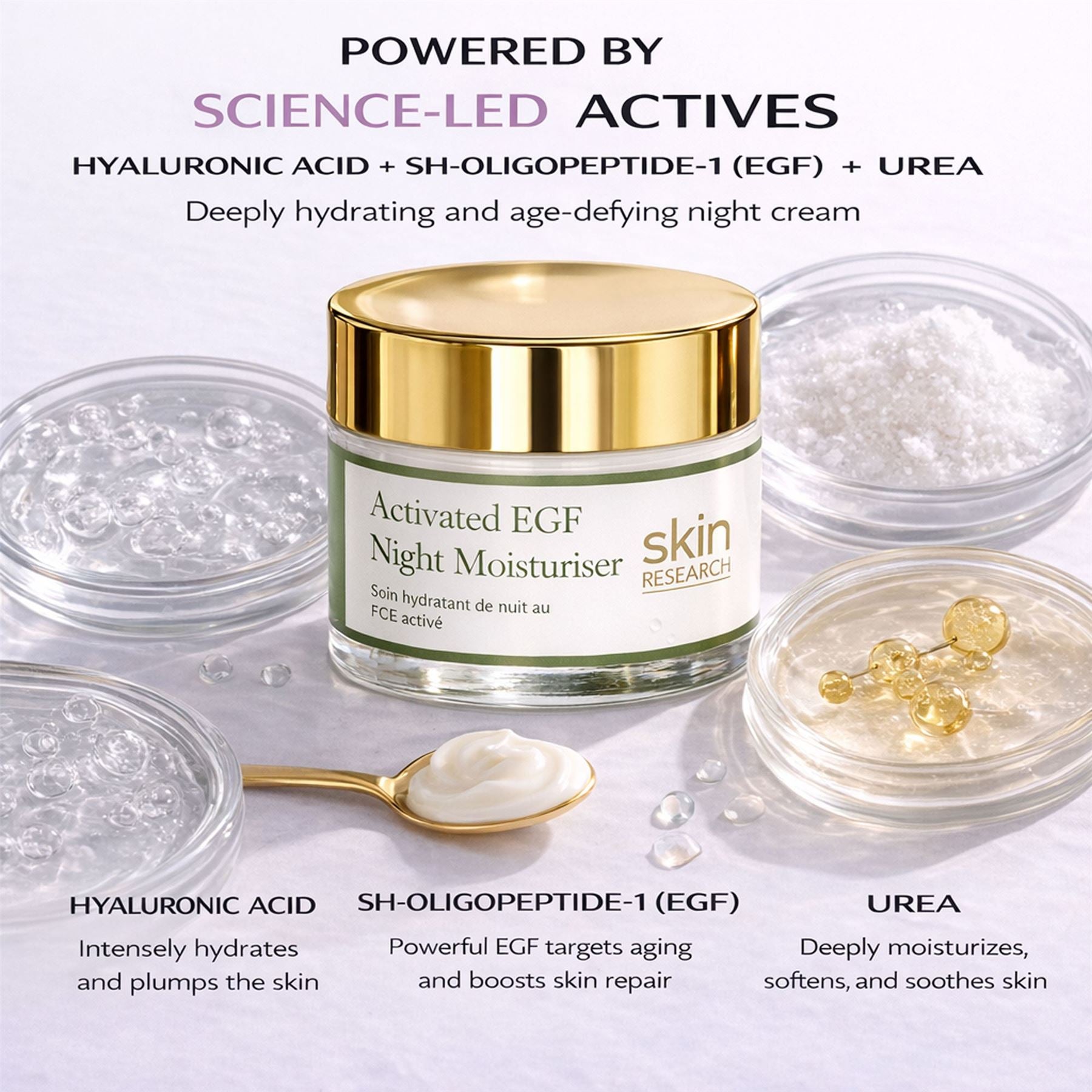 Anti-Ageing Activated EGF Night Moisturiser 50ml