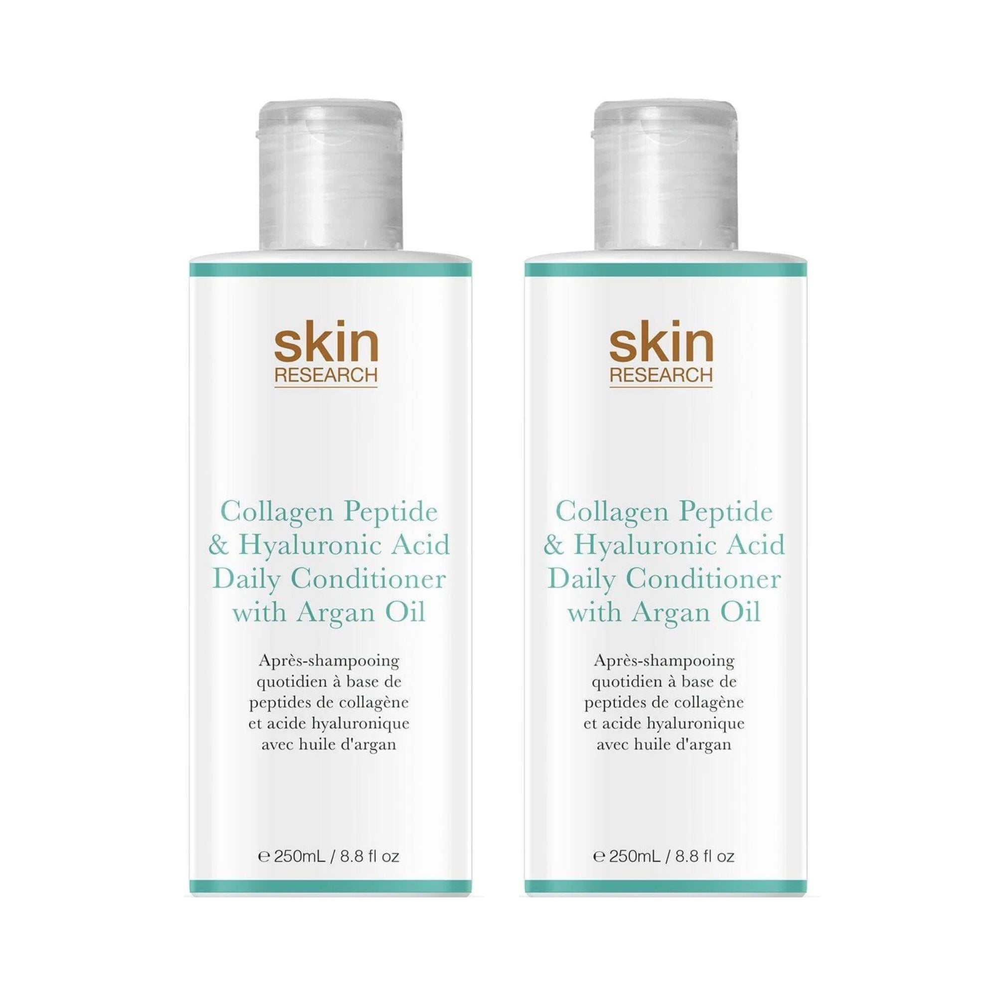Collagen Peptide & Hyaluronic Acid Daily Conditioner with Argan Oil 250ml Twin Value Savings Pack