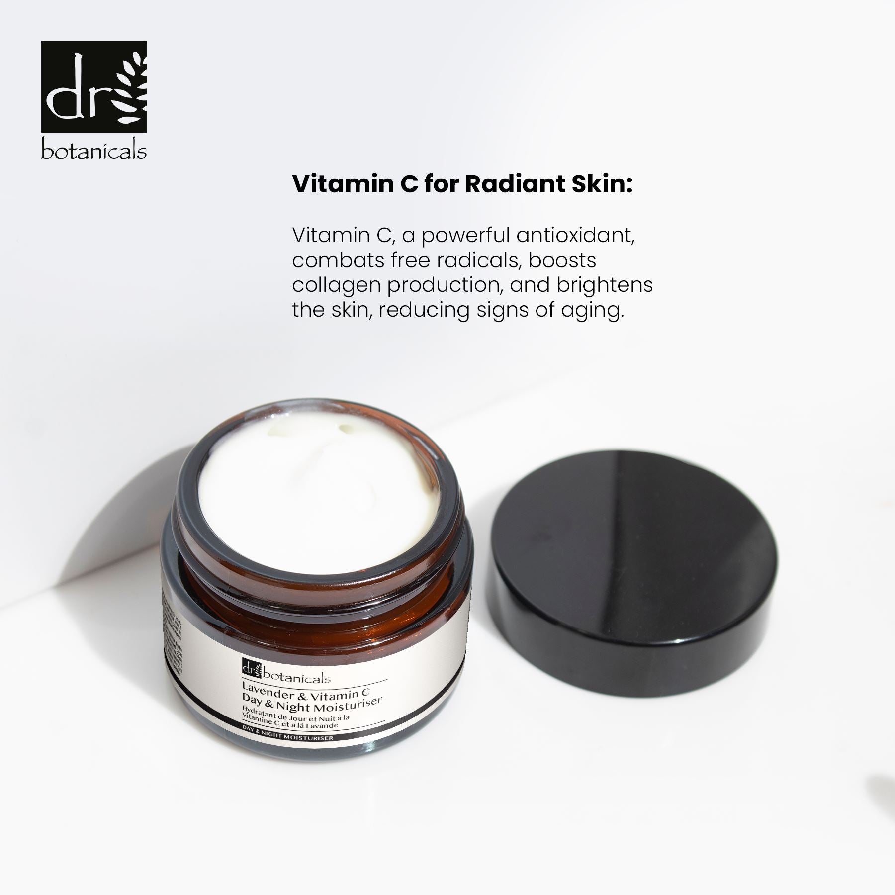Gommage visage à l'arbre à thé, Crème hydratante jour et nuit à la lavande et à la vitamine C, Crème hydratante corps à l'arbre à thé