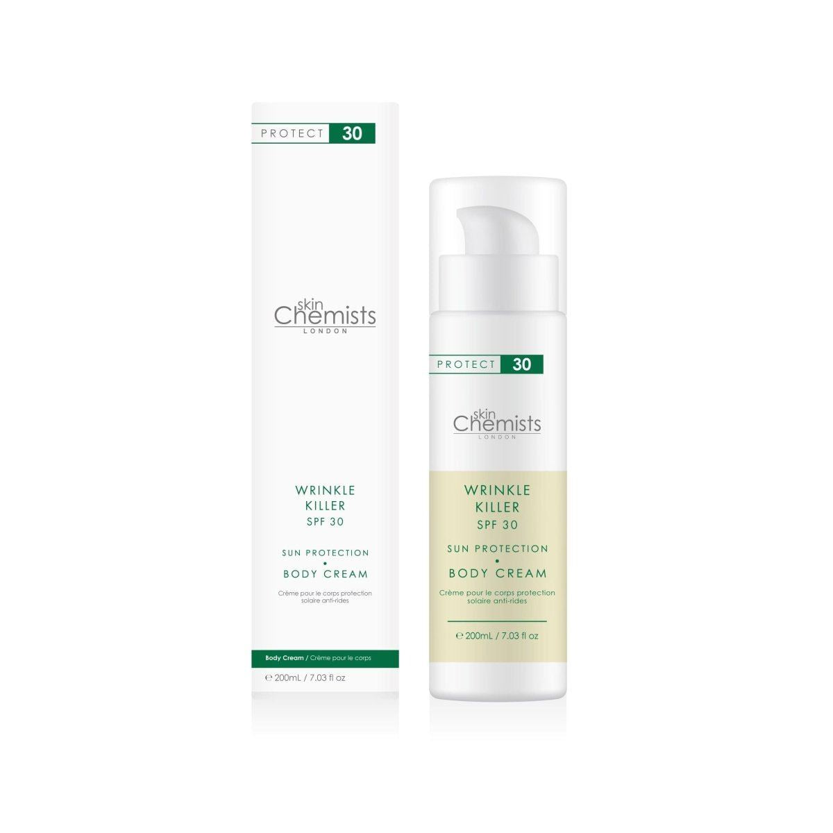 Faltenbekämpfende Sonnenschutz-Körpercreme LSF 30 200 ml