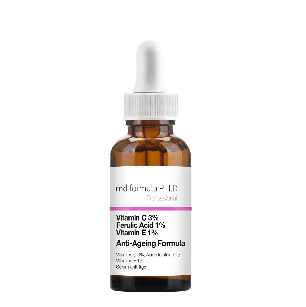 Sérum anti-âge Vitamine C 3 %, Acide férulique 1 %, Vitamine E 1 % 30 ml