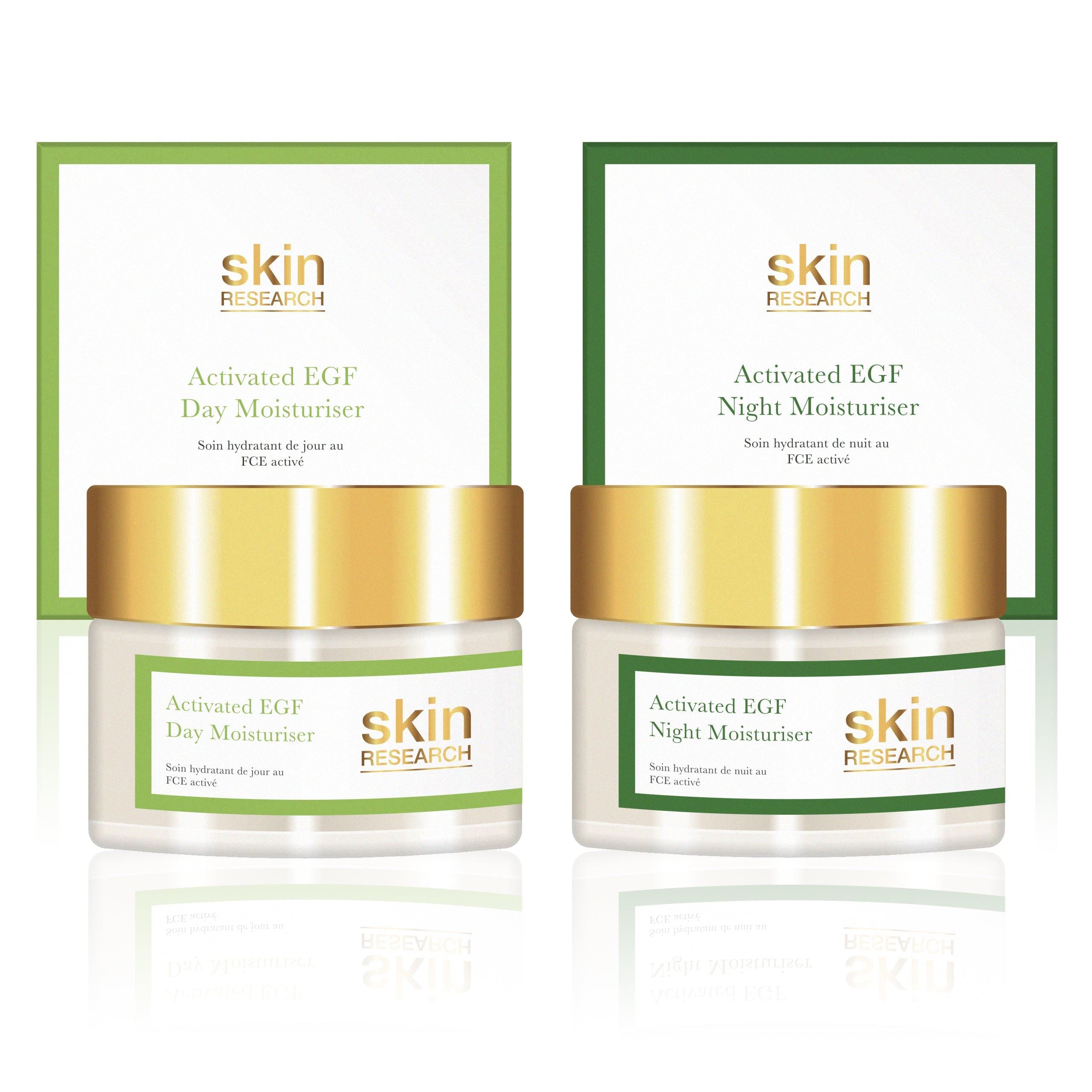 Anti-Aging-Feuchtigkeitspflege-Geschenkset mit aktiviertem EGF für Tag und Nacht