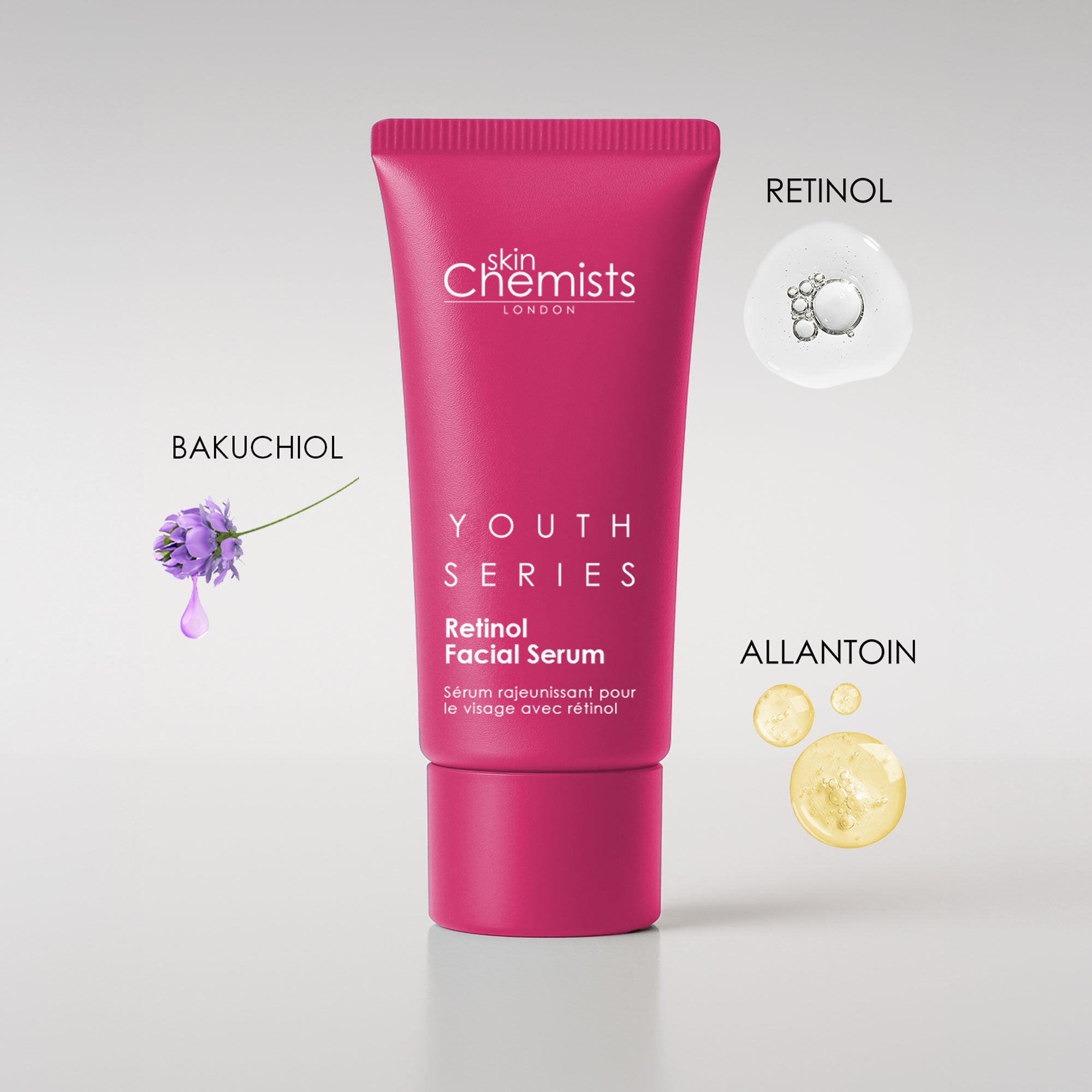 skinChemists Retinol und Bakuchiol Dual Anti-Aging Gesichtsserum 30 ml