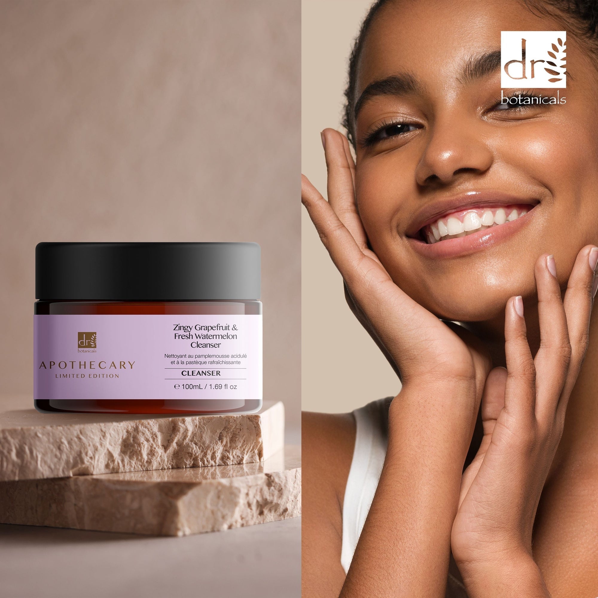 Spritzige Grapefruit- und frische Wassermelonen-Gesichtsreinigung 100 ml