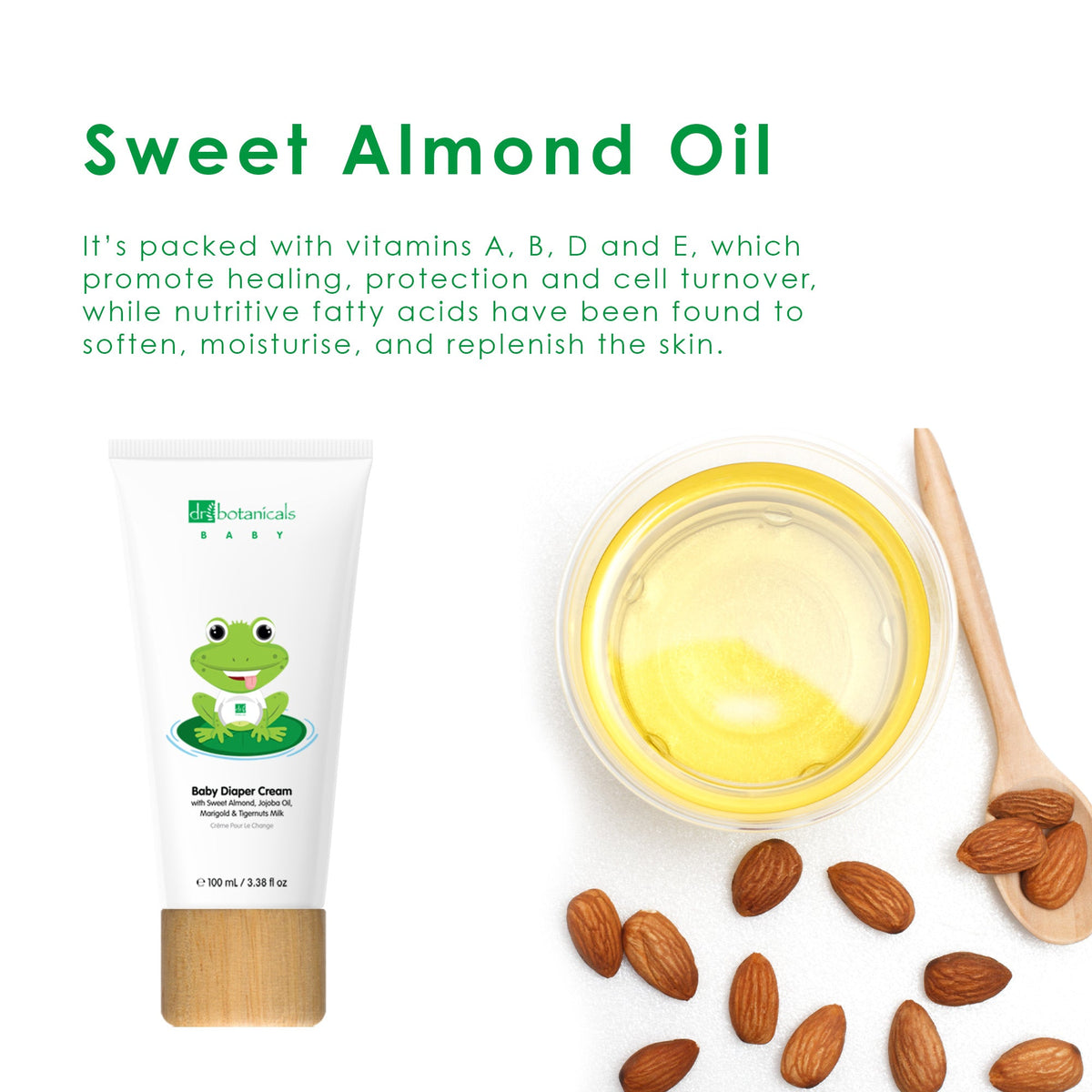 Jojoba & Sweet Almond Oil Baby Diaper Cream 100ml - skinChemists