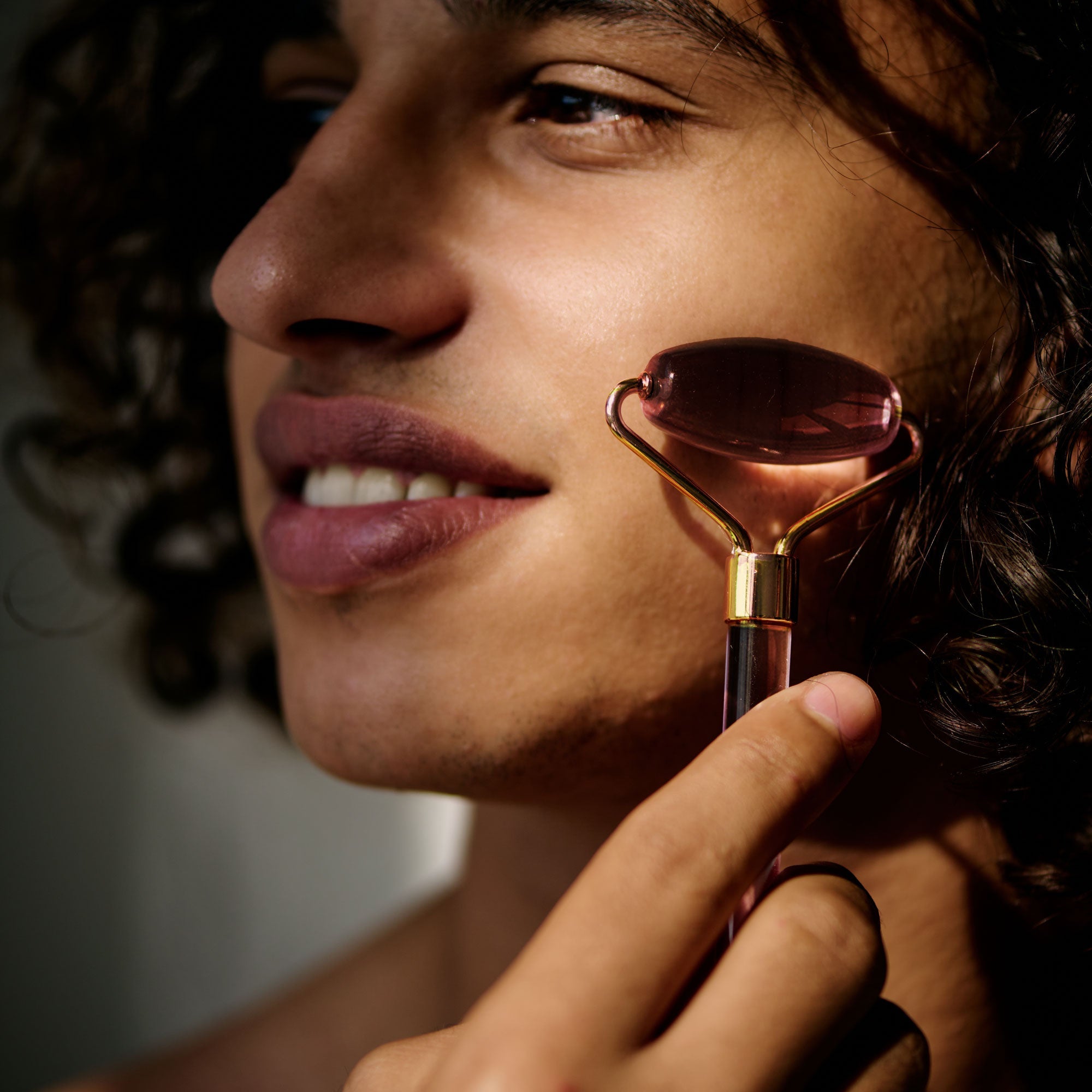 Tiger Eye Harmony & Balancing Facial Roller (Gold Metal Handle)