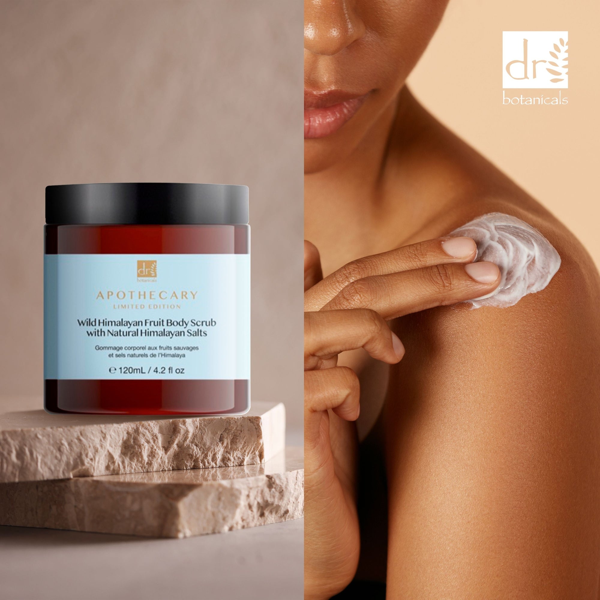 Körperpeeling mit wilden Himalaya-Früchten und natürlichen Himalaya-Salzen, 120 ml