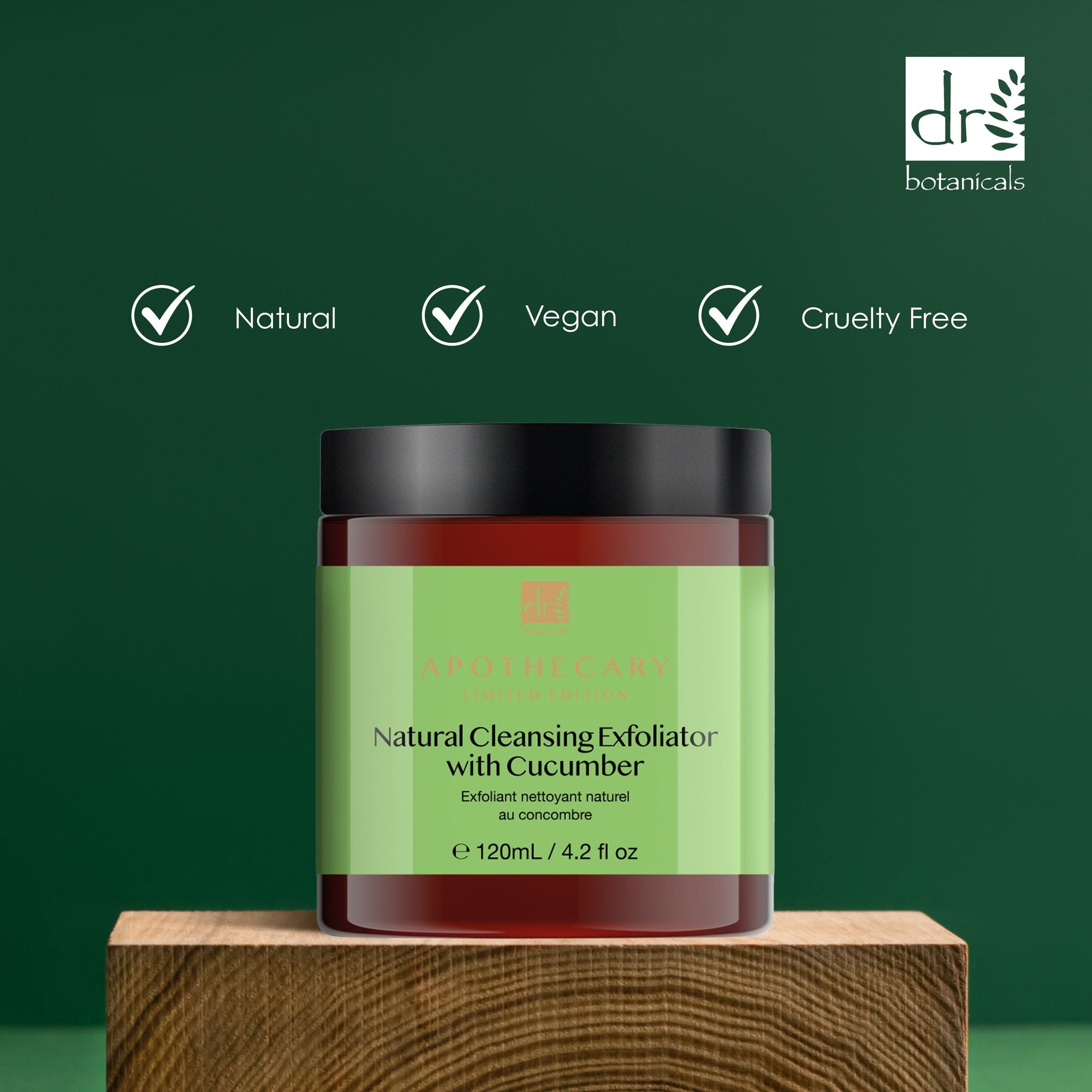 Natürliches Reinigungspeeling mit Gurke, 120 ml